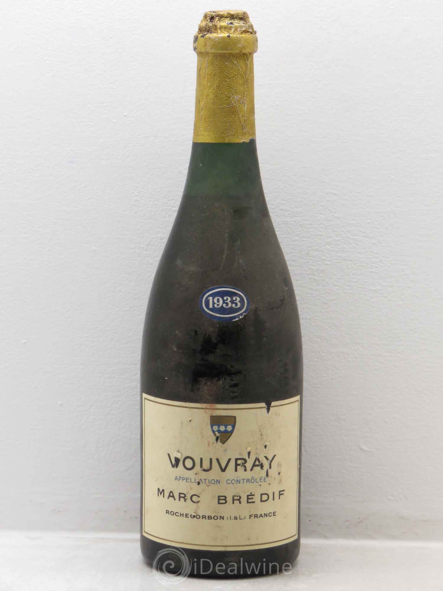 Vouvray marc bredif 1933 - Posten von 1 Flasche - 0