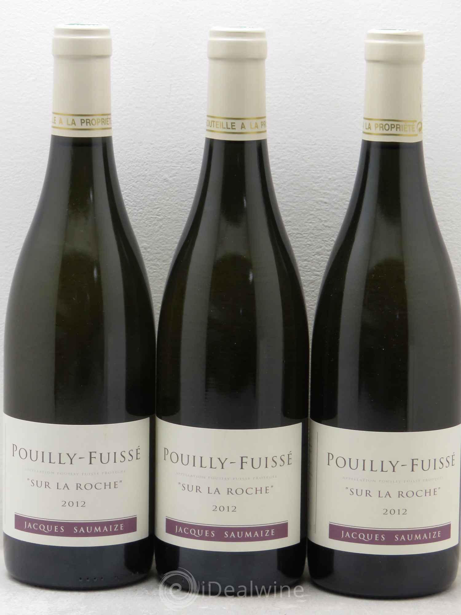 Pouilly-Fuissé sur la roche saumaize jacques 2012 - Posten von 3 Flaschen - 0