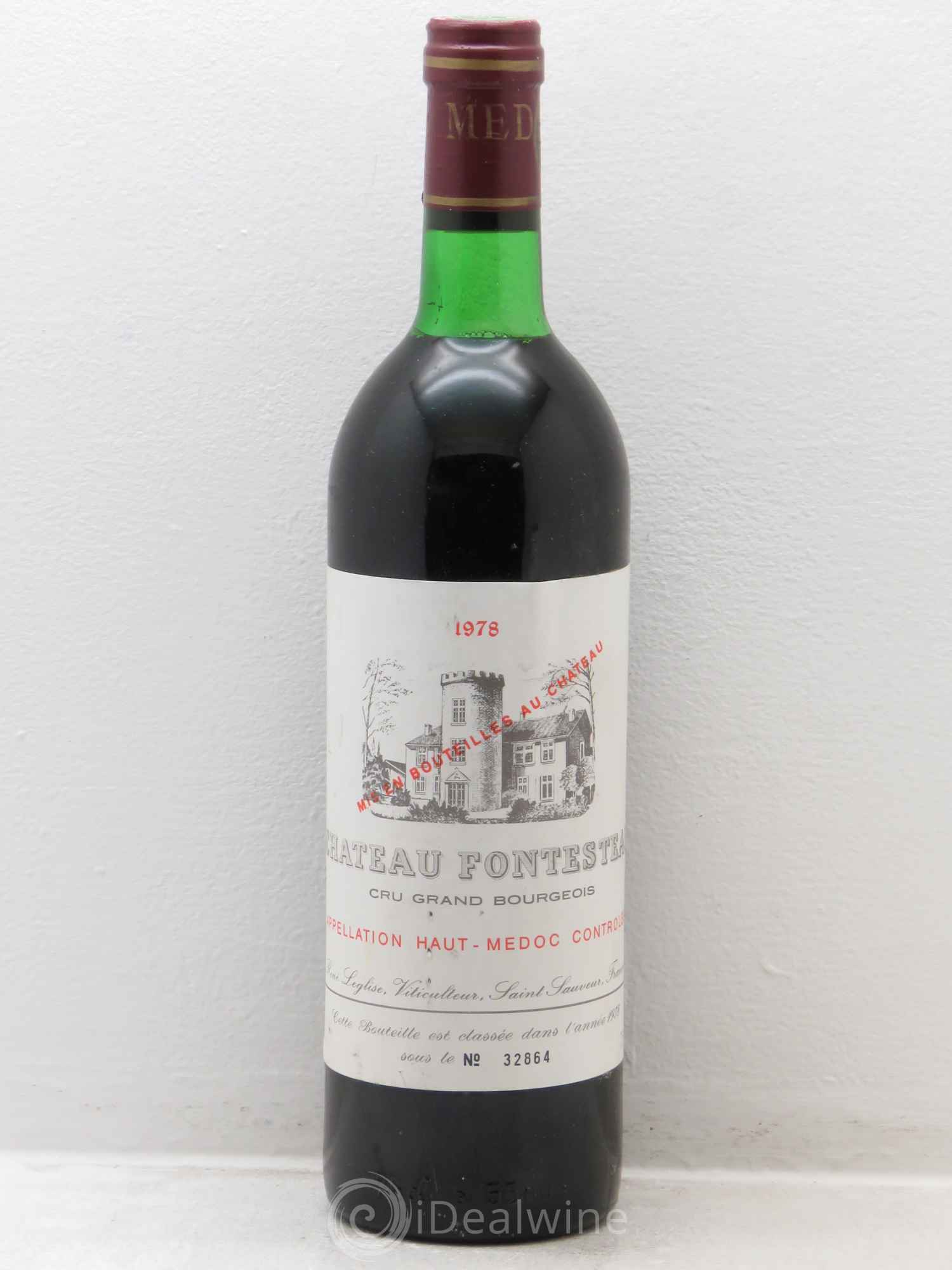 Château Fontesteau Cru Bourgeois 1978 - Lot de 1 bouteille - 0