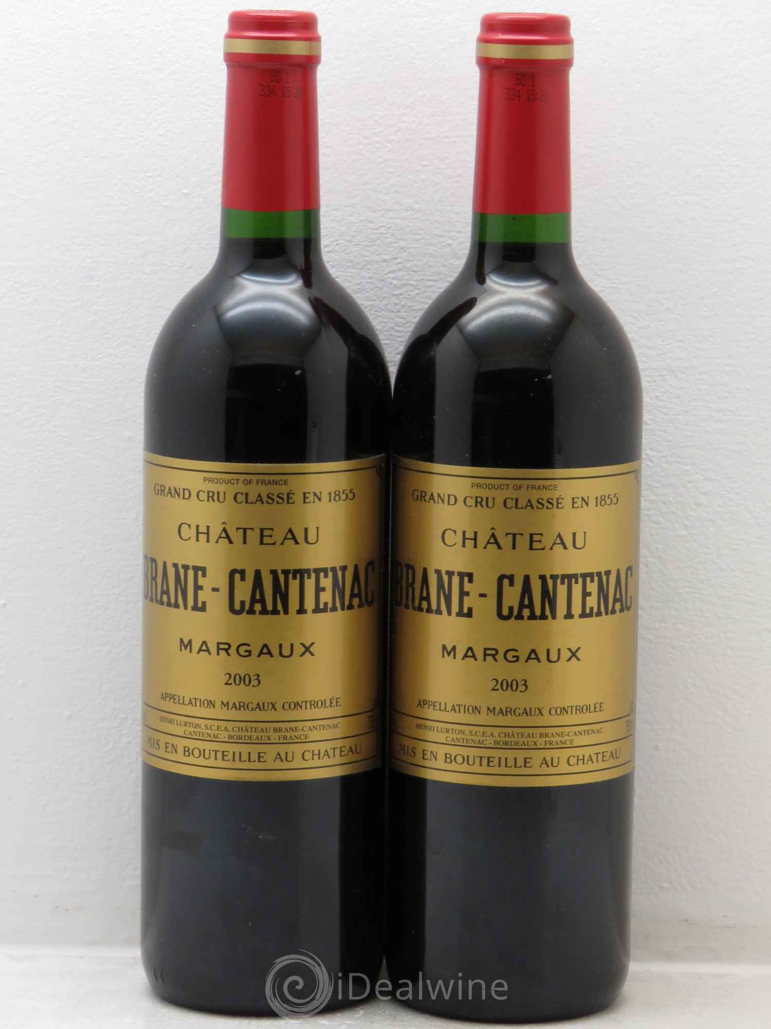 Château Brane Cantenac 2ème Grand Cru Classé 2003 - Lot de 2 bouteilles - 0