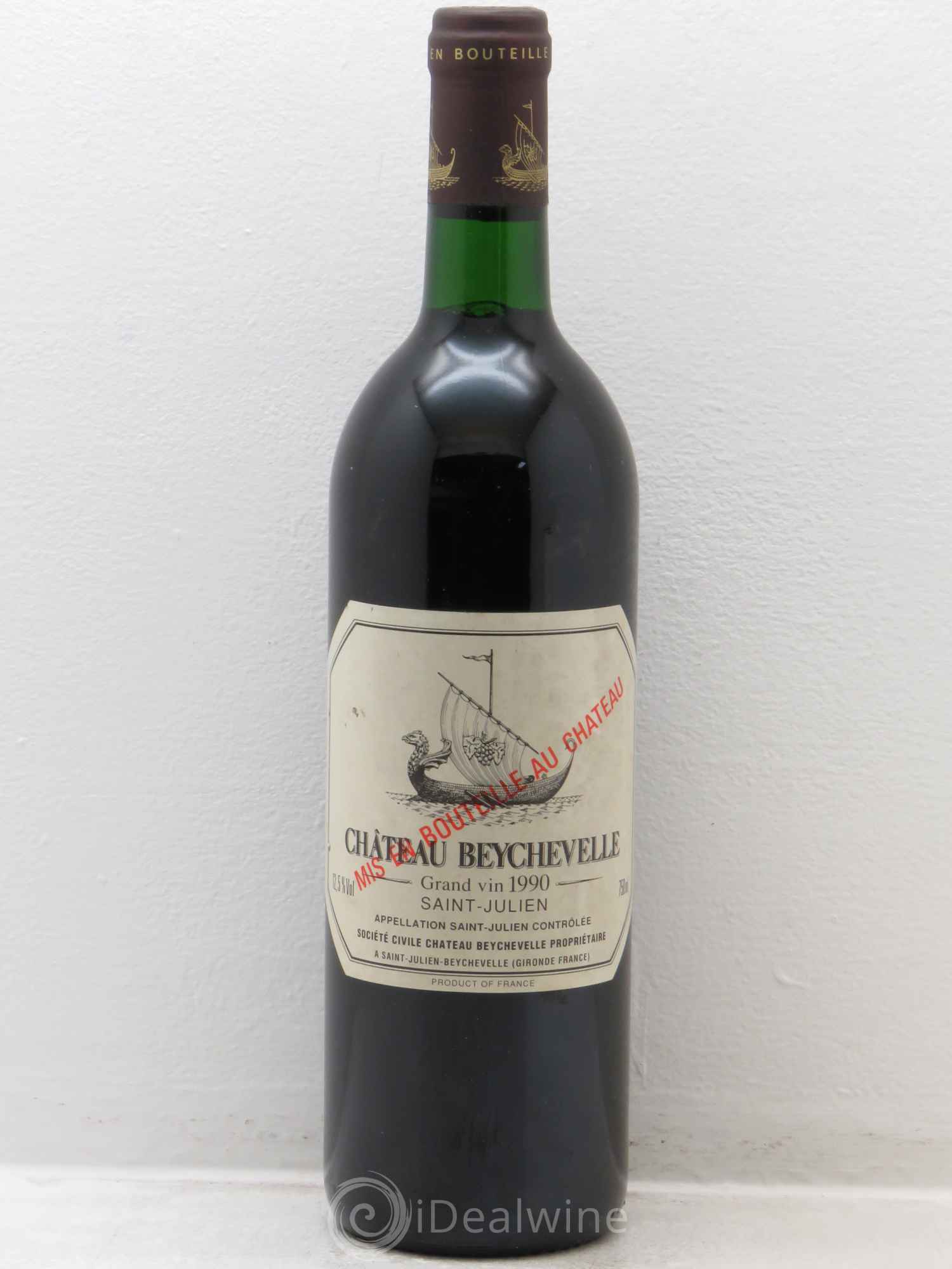 Château Beychevelle 4ème Grand Cru Classé 1990 - Lot de 1 bouteille - 0