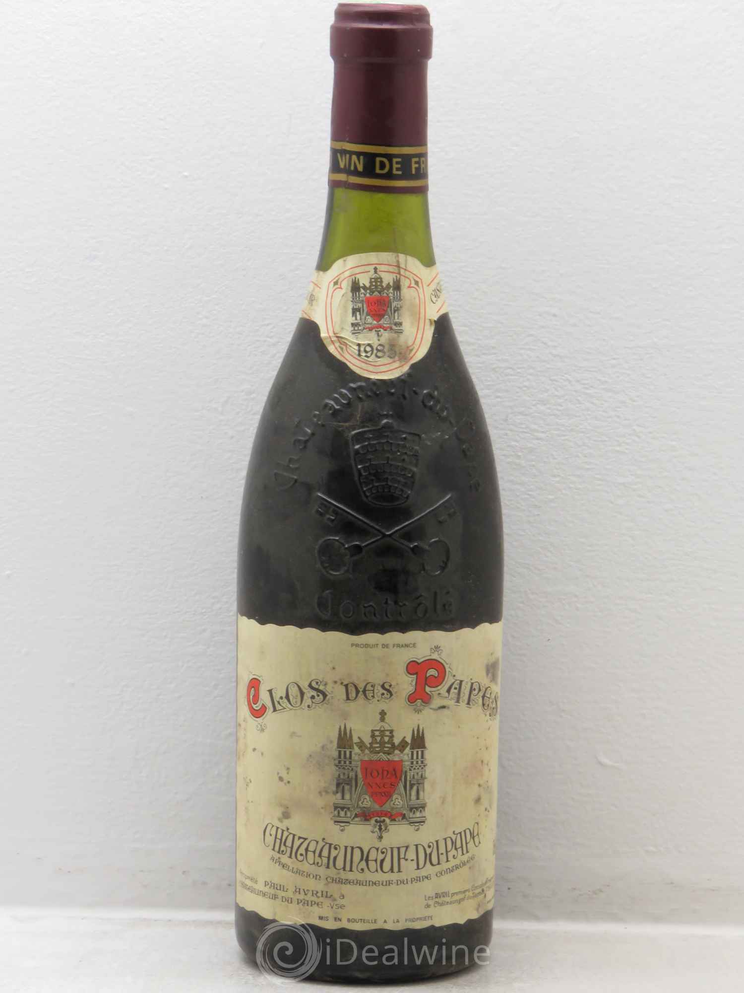 Châteauneuf-du-Pape Clos des Papes - Paul Avril 1985 - Lot de 1 bouteille - 0