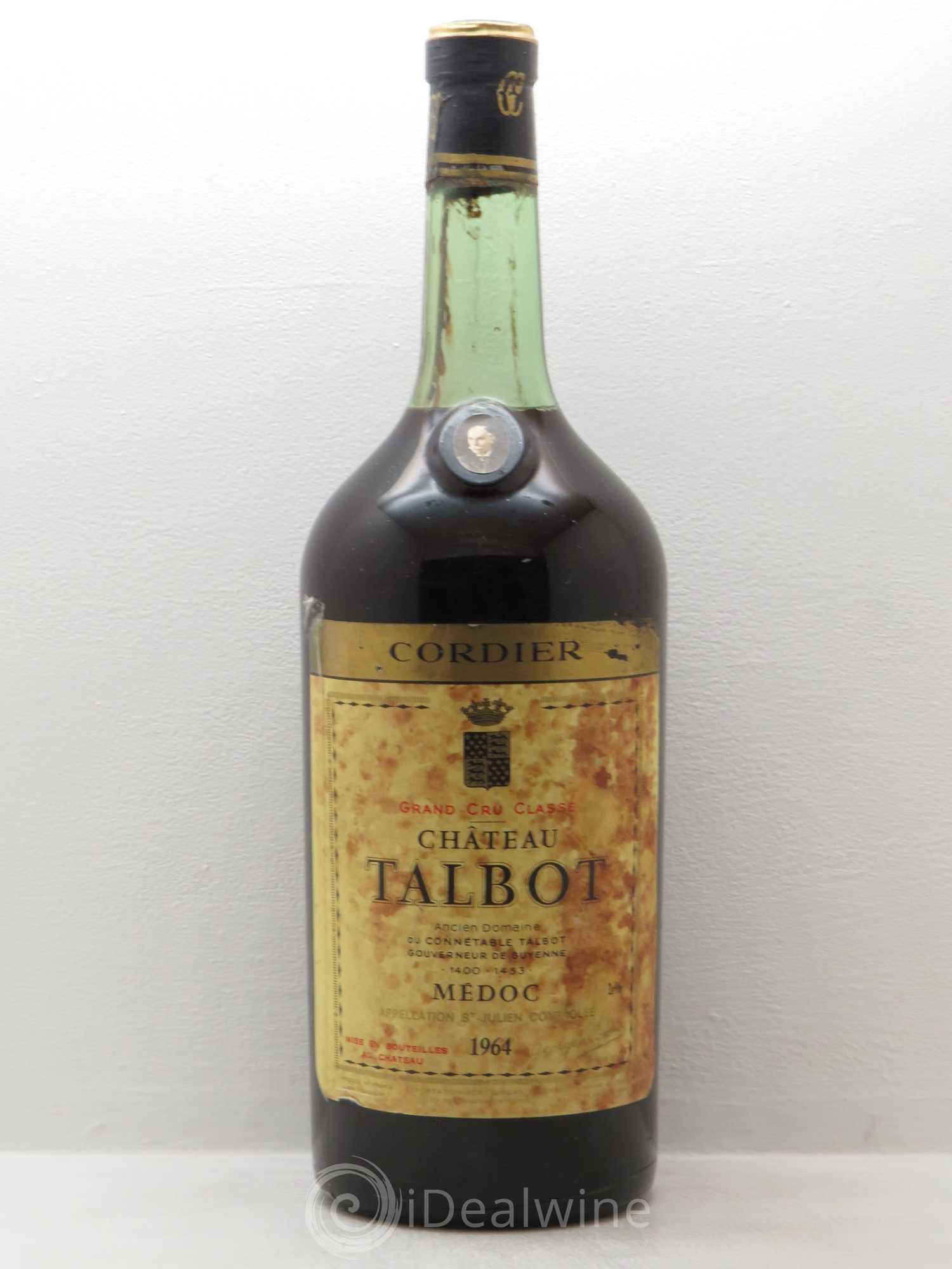 Château Talbot 4ème Grand Cru Classé 1964 - Lot de 1 double magnum - 0