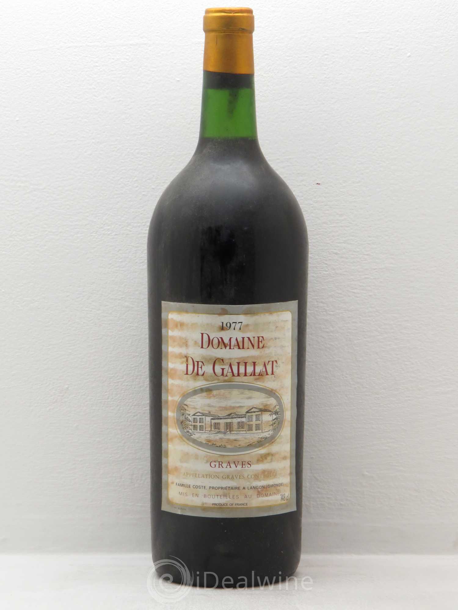 Graves Domaine de Gaillat 1977 - Posten von 1 Magnum - 0