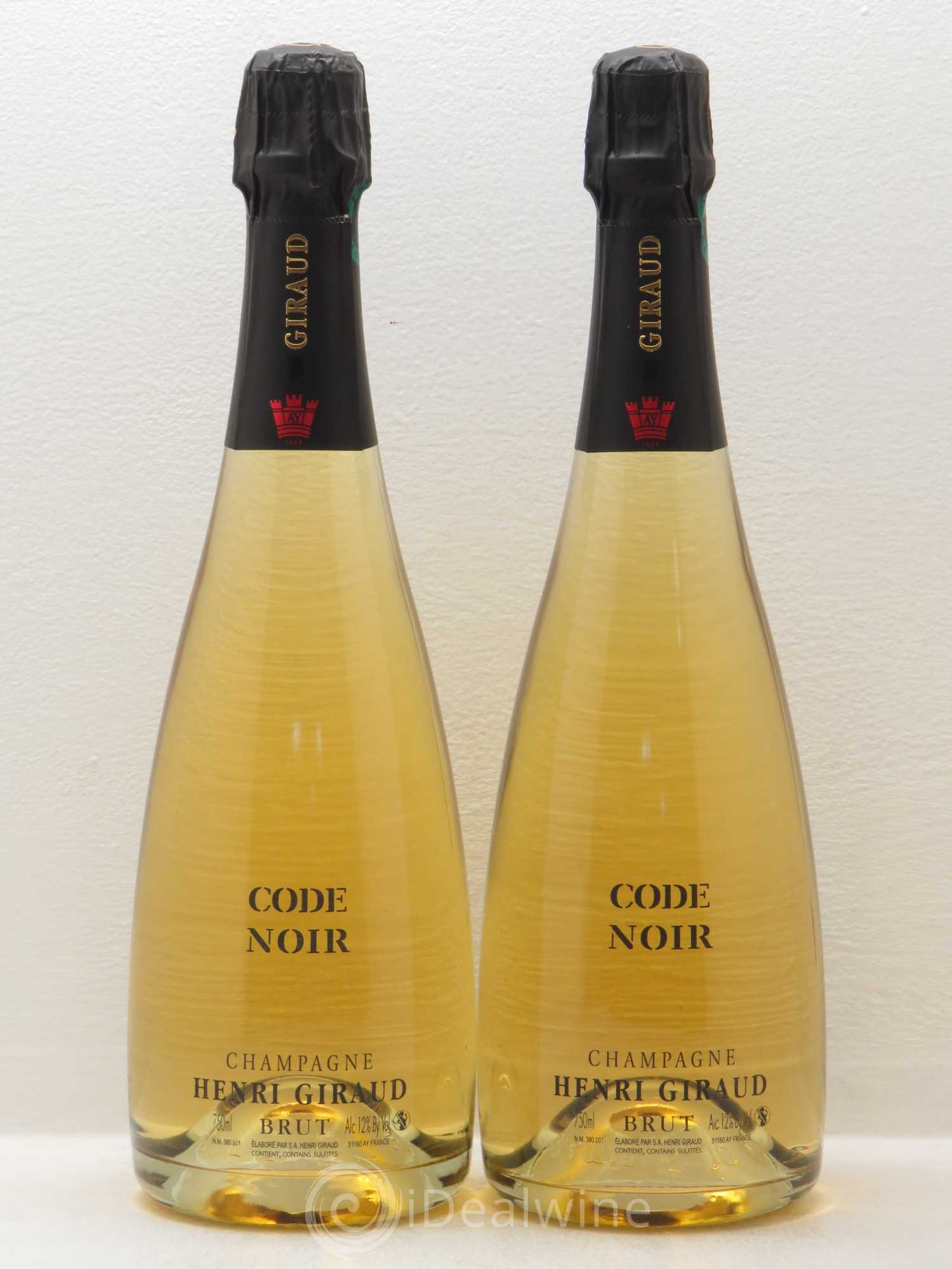 Champagne Henri Giraud Brut Code Noir - Posten von 2 Flaschen - 0