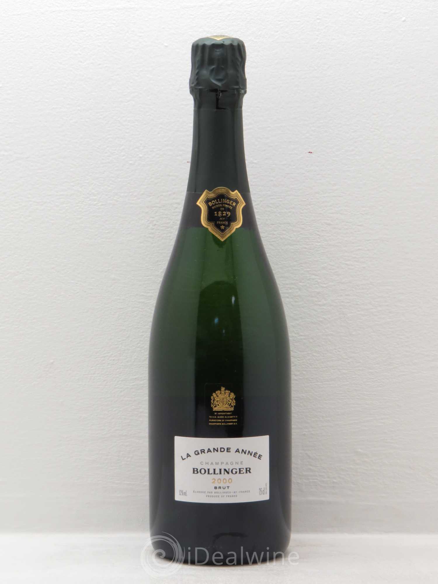 La Grande Année Brut Bollinger 2000 - Lot de 1 bouteille - 0