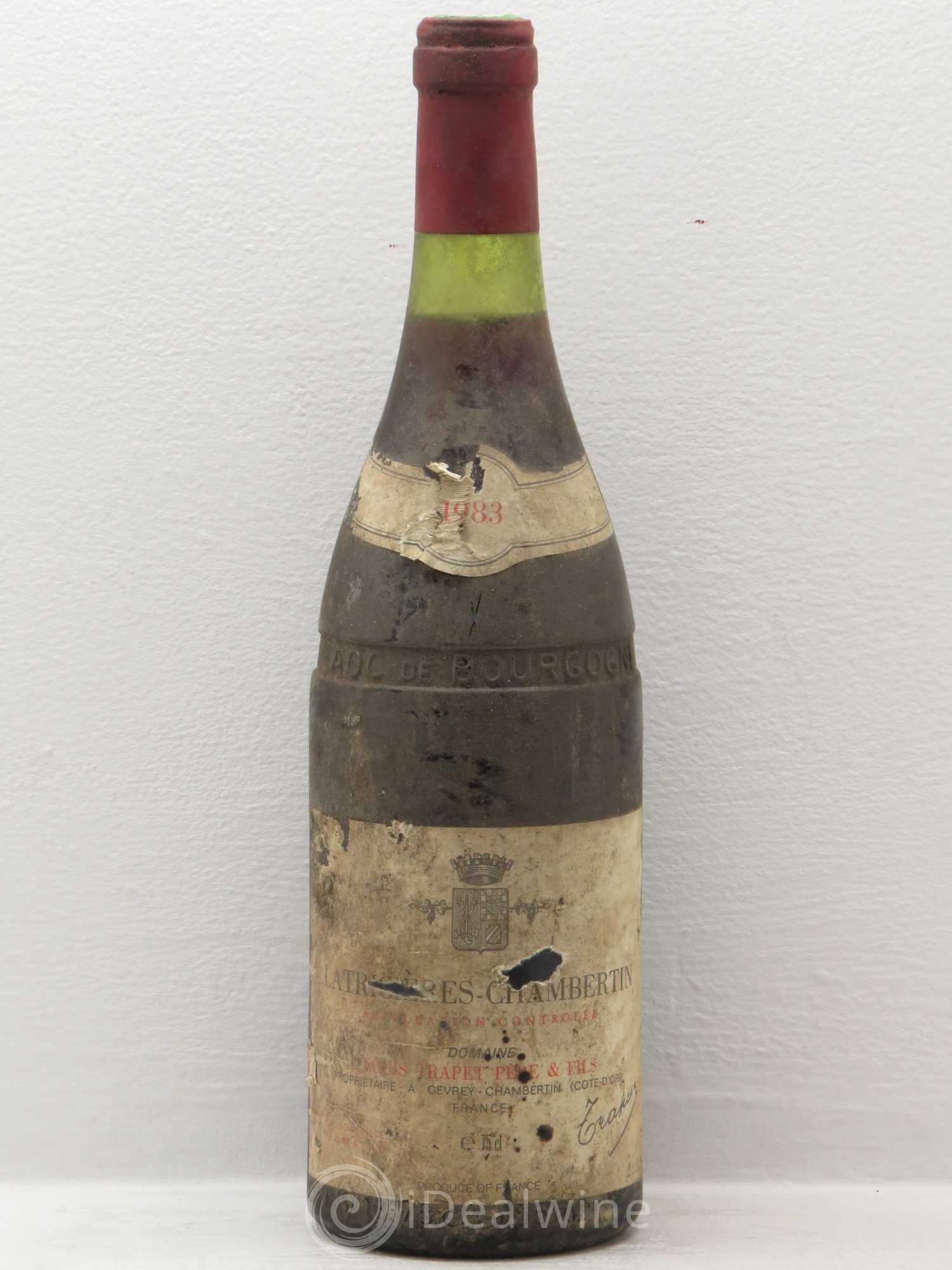Latricières-Chambertin Grand Cru Domaine Trapet 1983 - Lot de 1 bouteille - 0