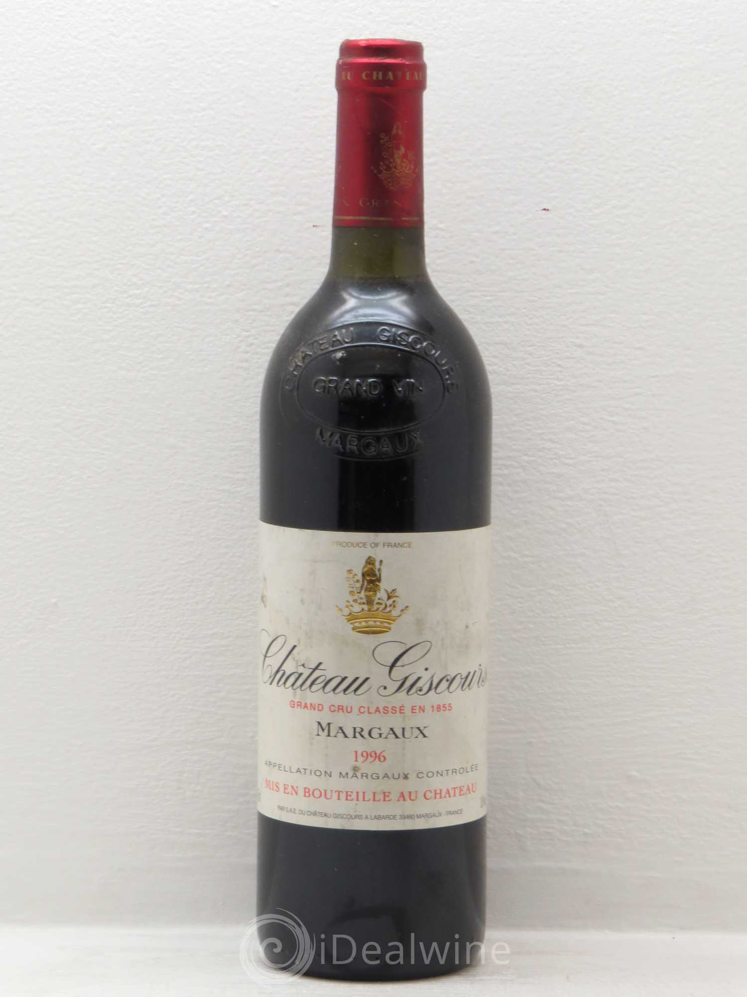 Château Giscours 3ème Grand Cru Classé 1996 - Lot de 1 bouteille - 0