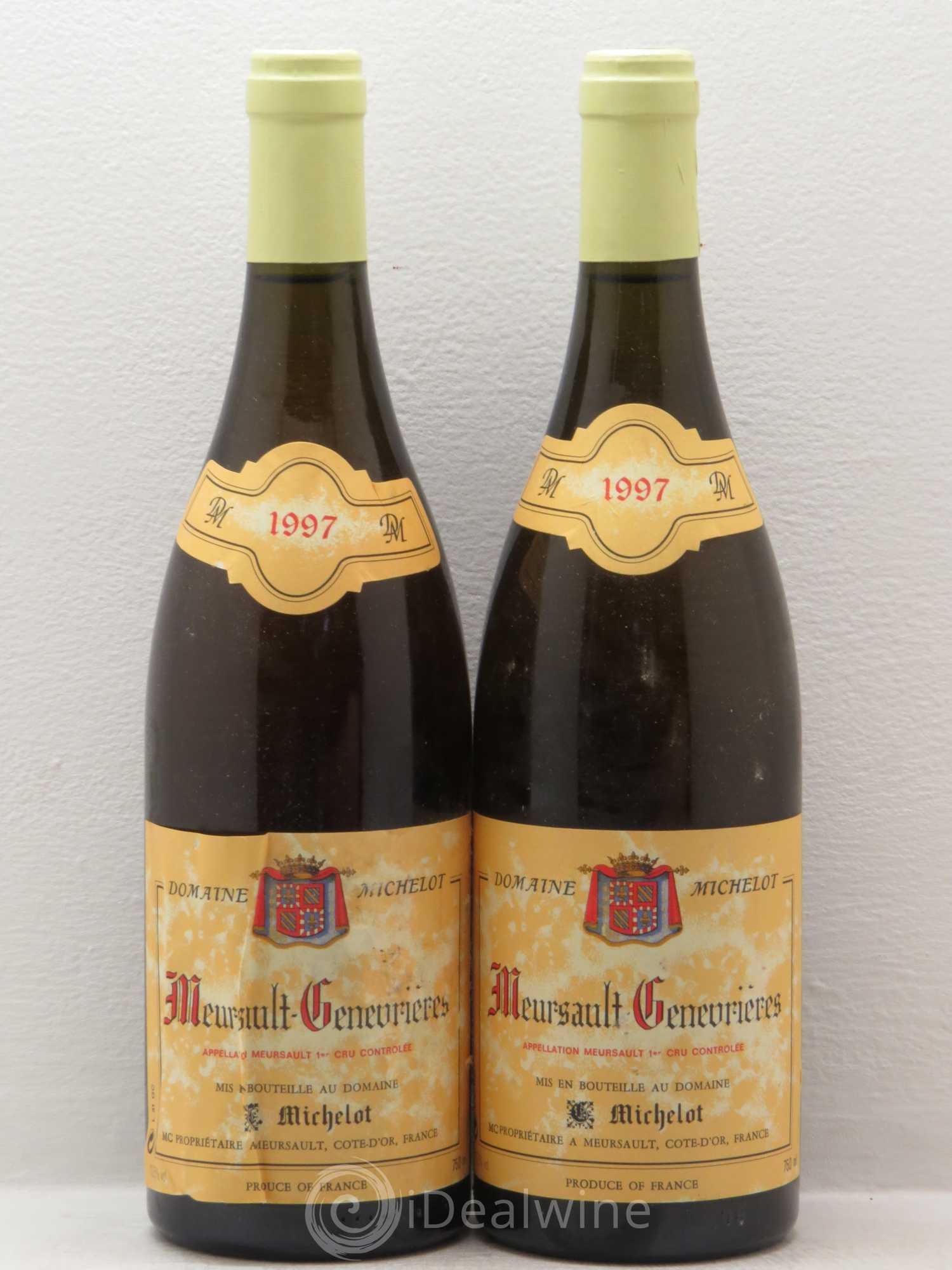 Meursault 1er Cru Domaine Michelot (sans prix de réserve) 1997 - Posten von 2 Flaschen - 0