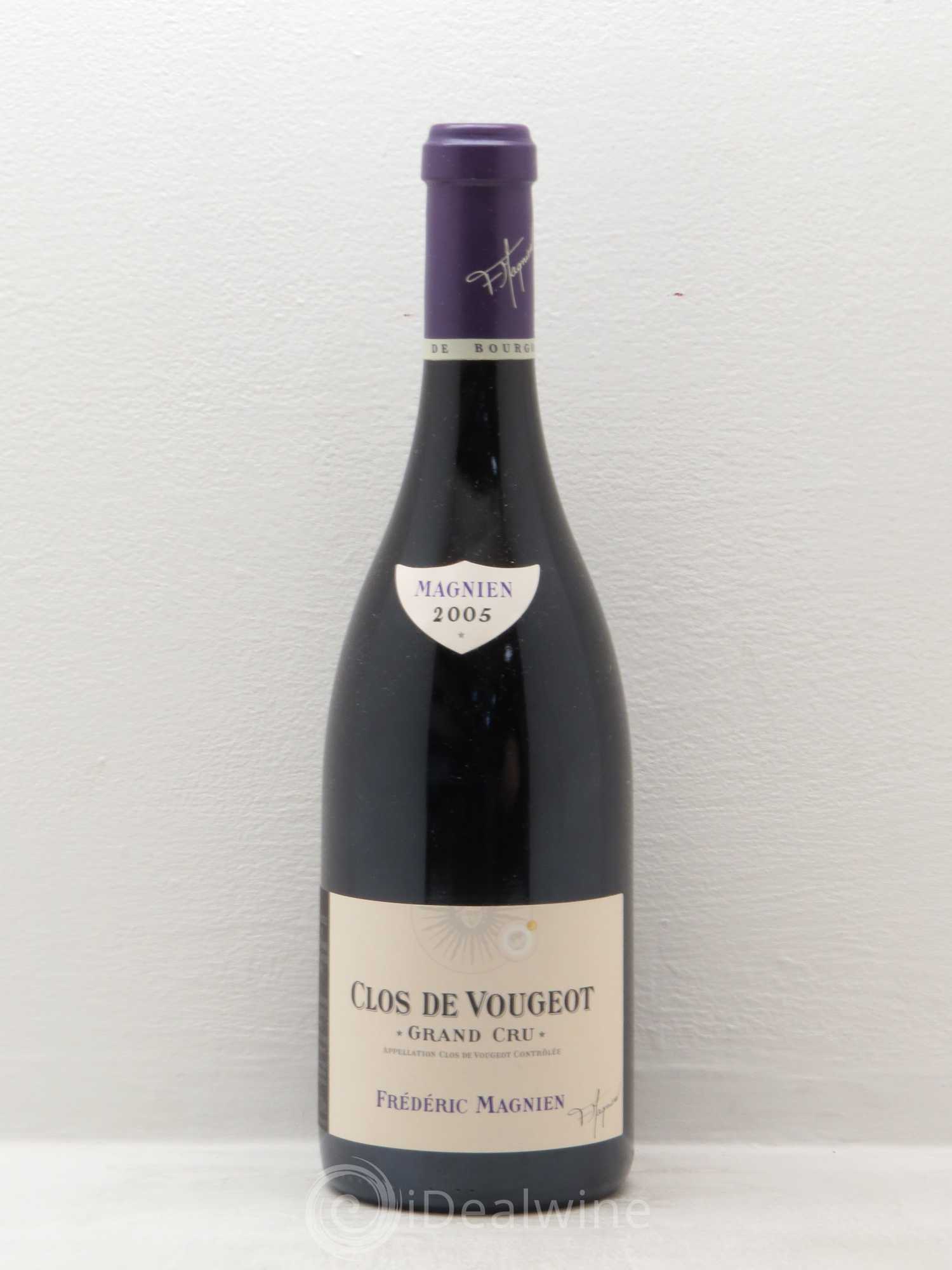 Clos de Vougeot Grand Cru Frédéric Magnien 2005 - Lot de 1 bouteille - 0