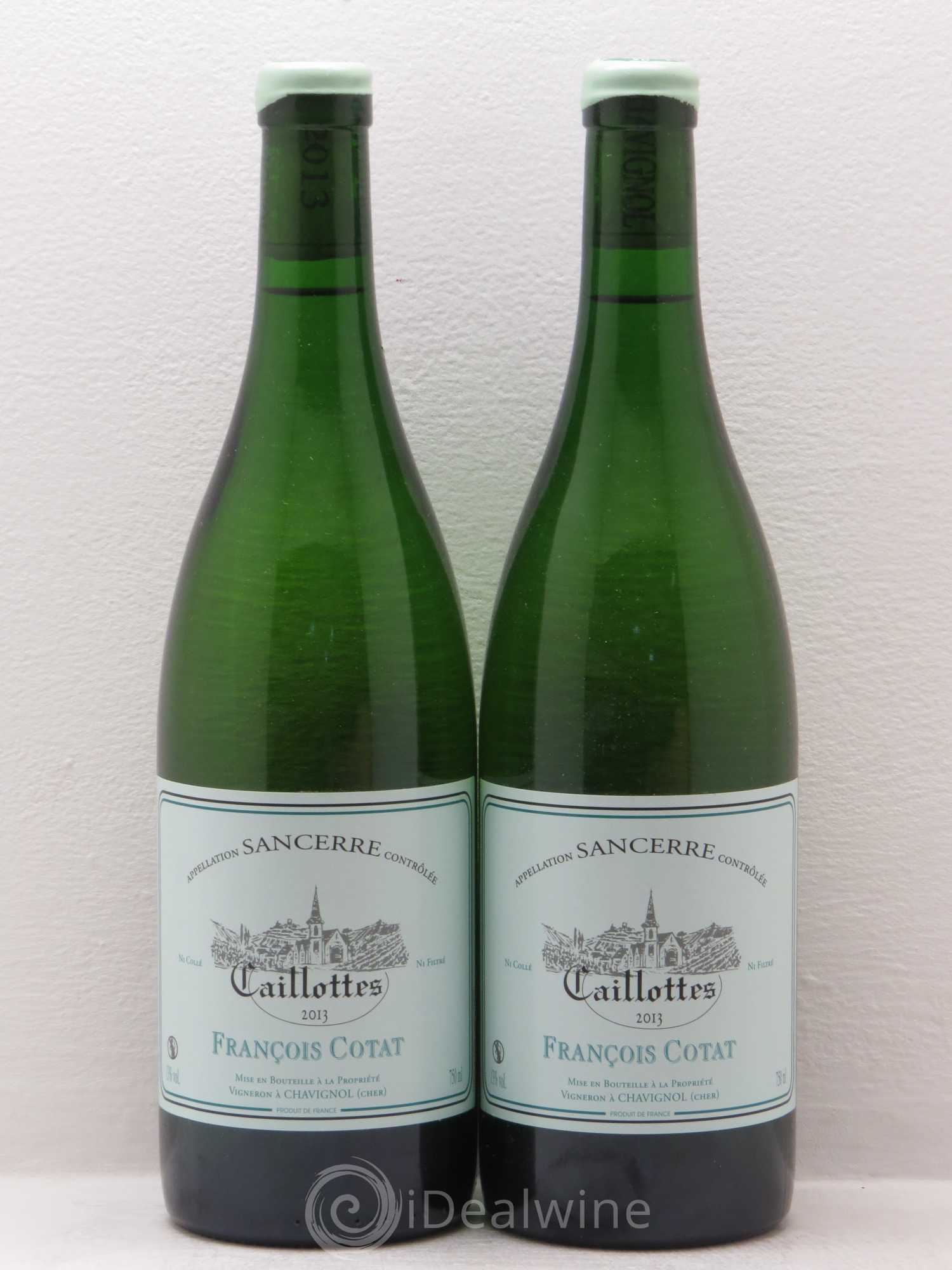 Sancerre Les Caillottes François Cotat 2013 - Lot de 2 bouteilles - 0