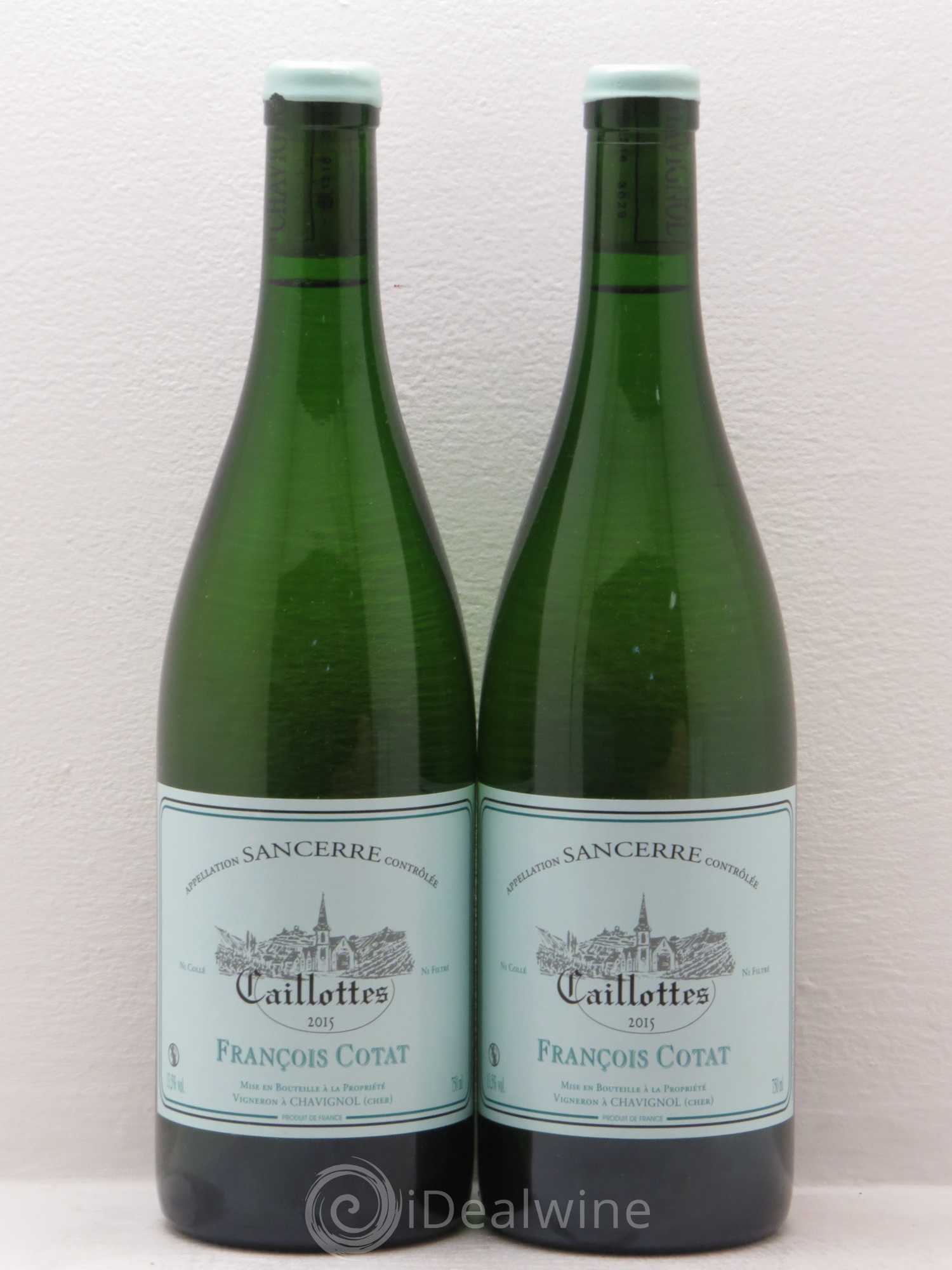 Sancerre Les Caillottes François Cotat 2015 - Lot de 2 bouteilles - 0