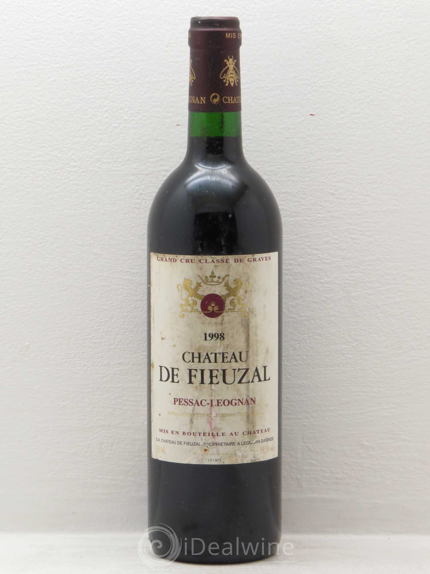 Château de Fieuzal Cru Classé de Graves 1998 - Lot de 1 bouteille - 0