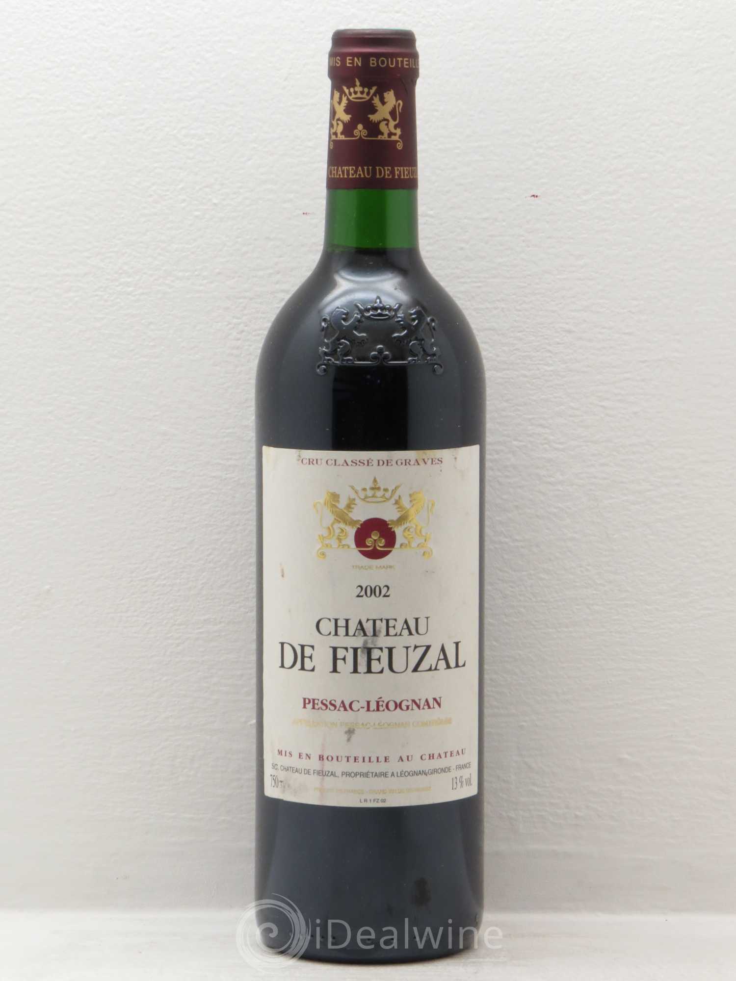 Château de Fieuzal Cru Classé de Graves 2002 - Lot de 1 bouteille - 0