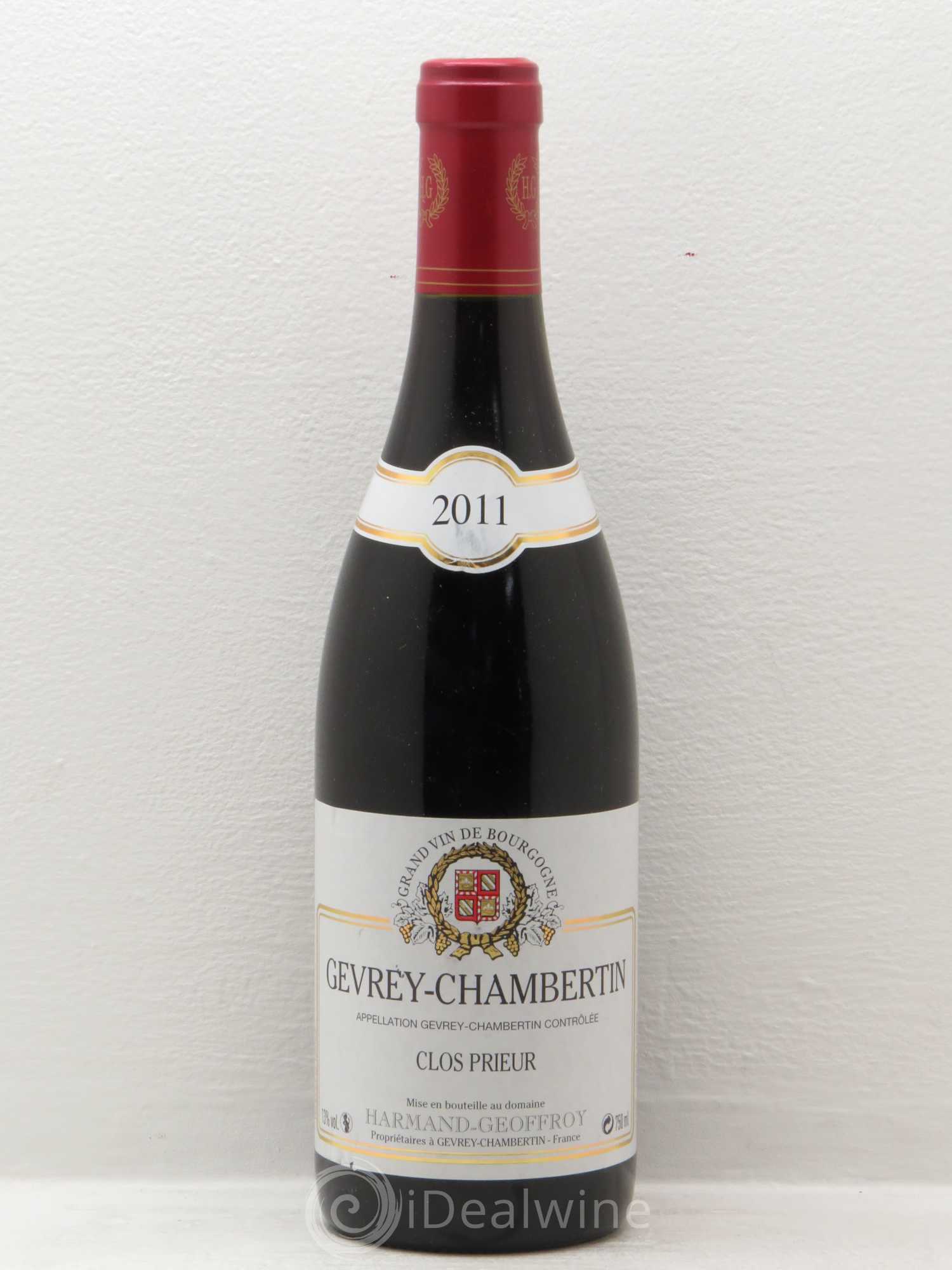 Gevrey-Chambertin Harmand-Geoffroy (Domaine) Clos Prieur 2011 - Lot de 1 bouteille - 0