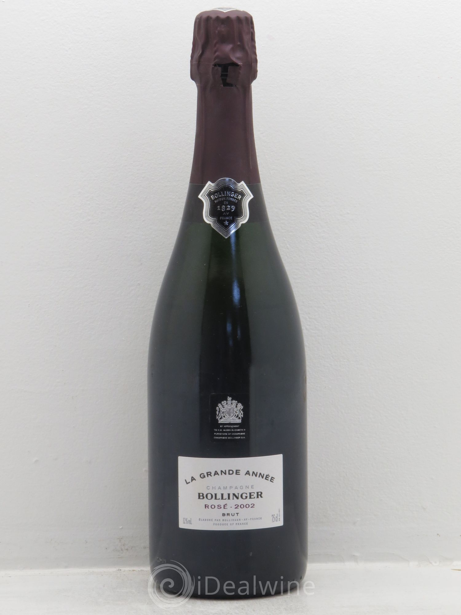La Grande Année Brut Bollinger 2002 - Lot de 1 bouteille - 0