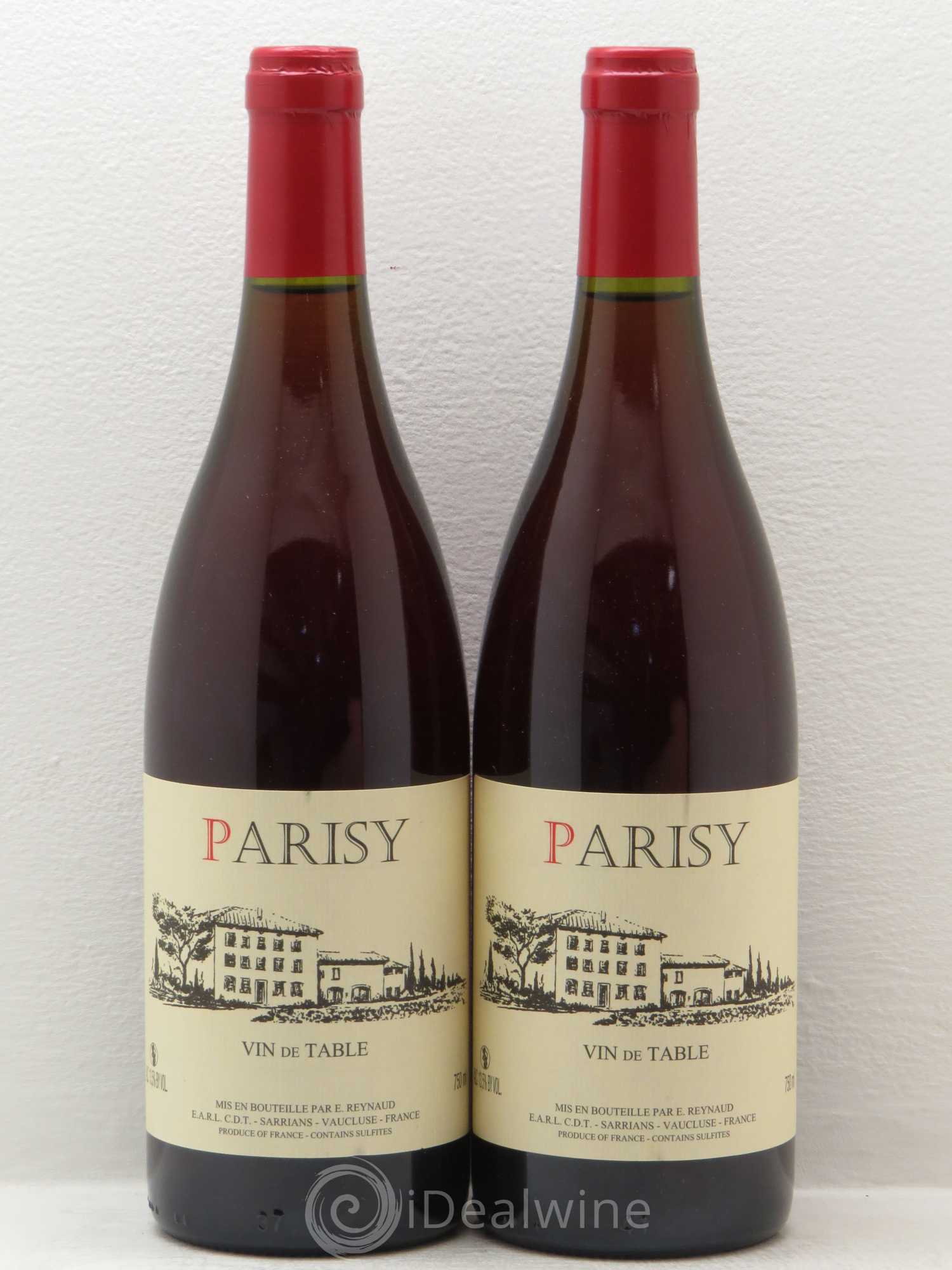 Vin de Table Parisy Emmanuel Reynaud - Lot de 2 bouteilles - 0