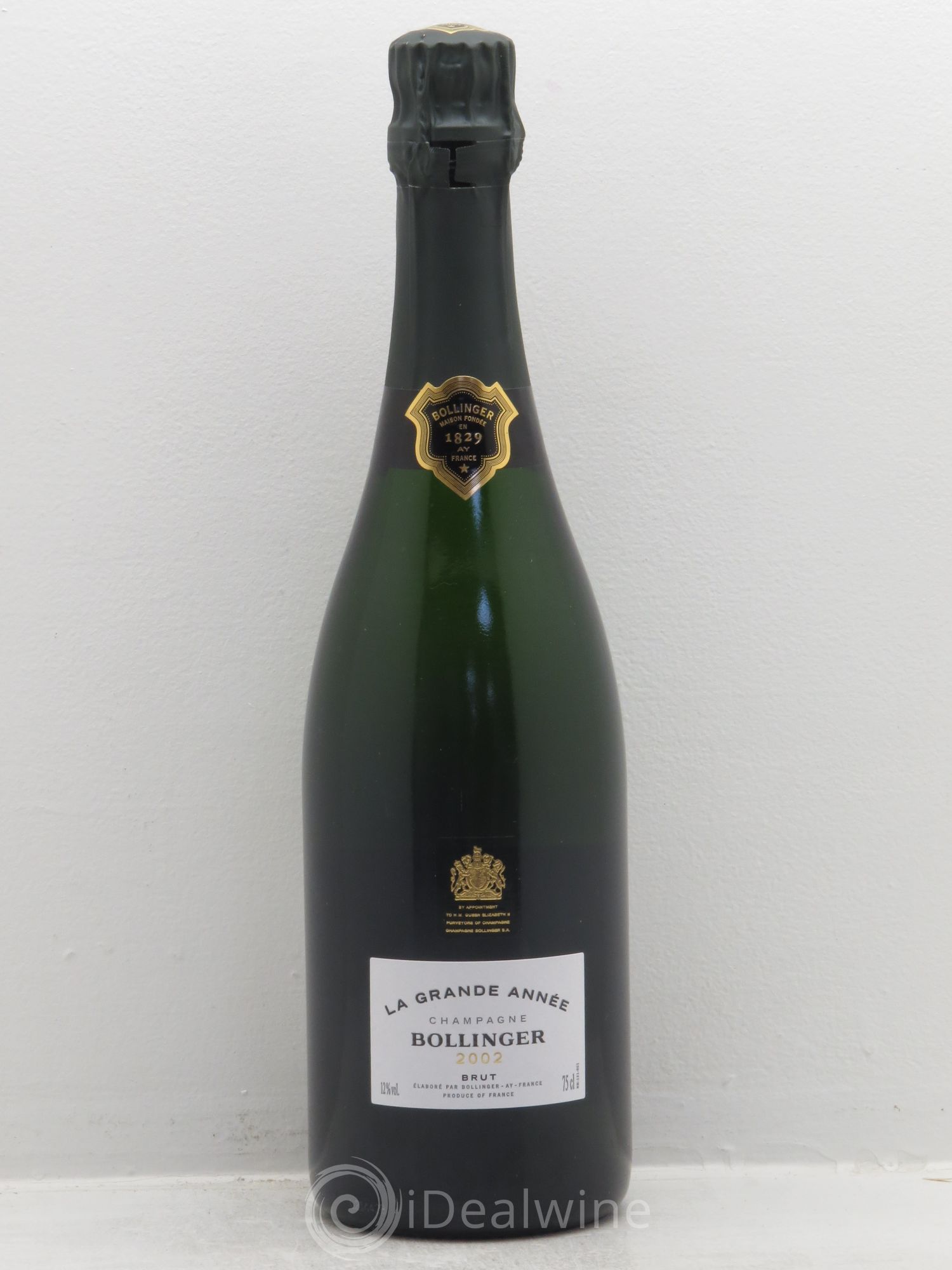 La Grande Année Brut Bollinger 2002 - Lot de 1 bouteille - 0