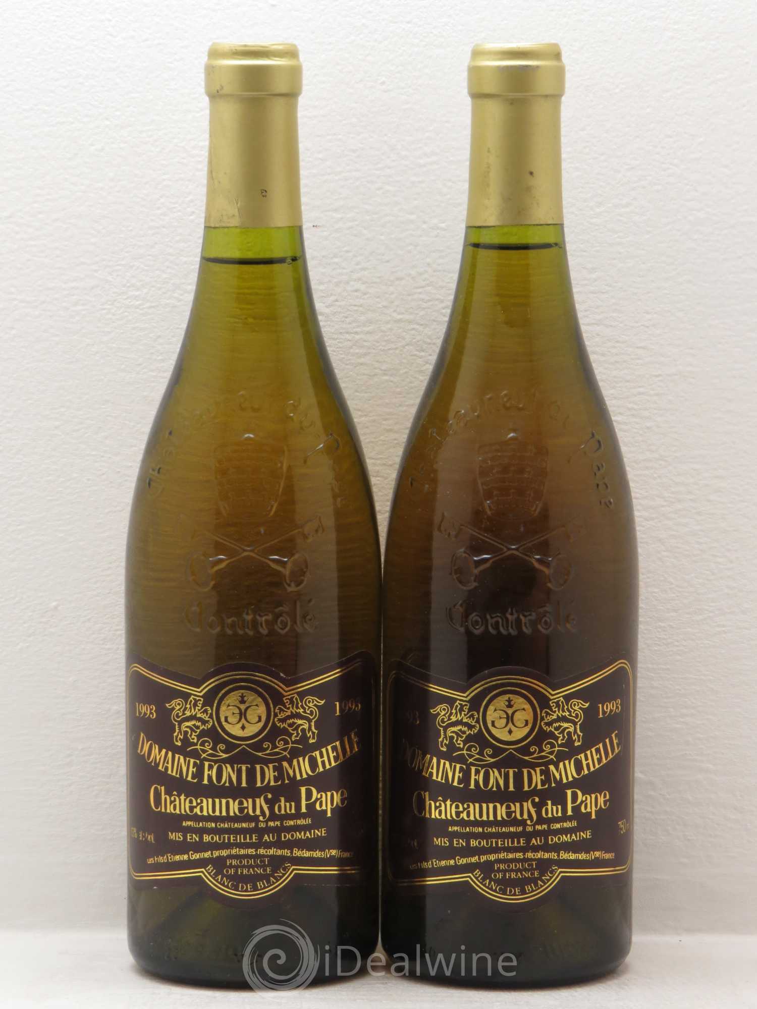 Châteauneuf-du-Pape Domaine Font de Michelle 1993 - Posten von 2 Flaschen - 0