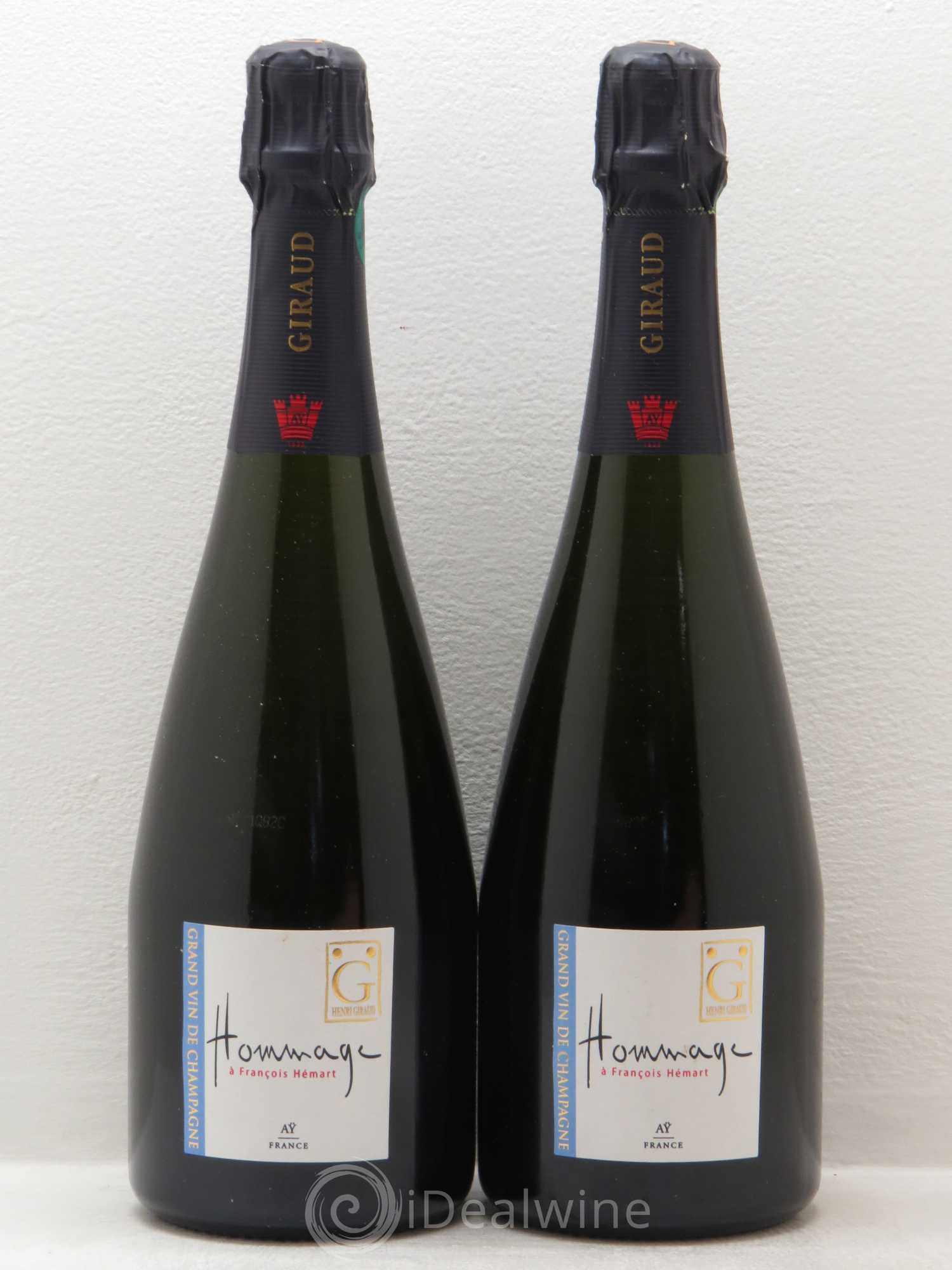 Champagne Henri Giraud Hommage à François Hemart - Posten von 2 Flaschen - 0