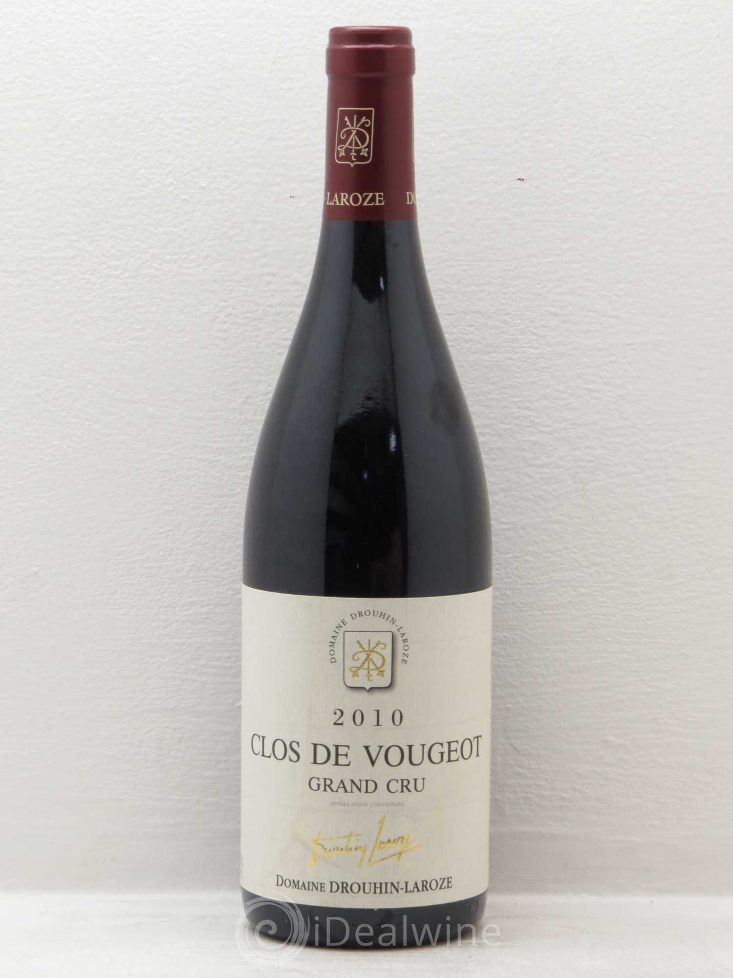 Clos de Vougeot Grand Cru Domaine Drouhin-Laroze 2010 - Lot de 1 bouteille - 0