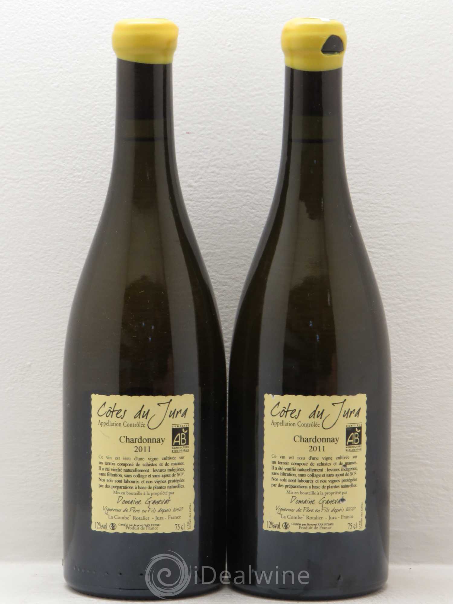 Côtes du Jura Grusse en Billat Jean-François Ganevat (Domaine) 2011 - Lot de 2 bouteilles - 1