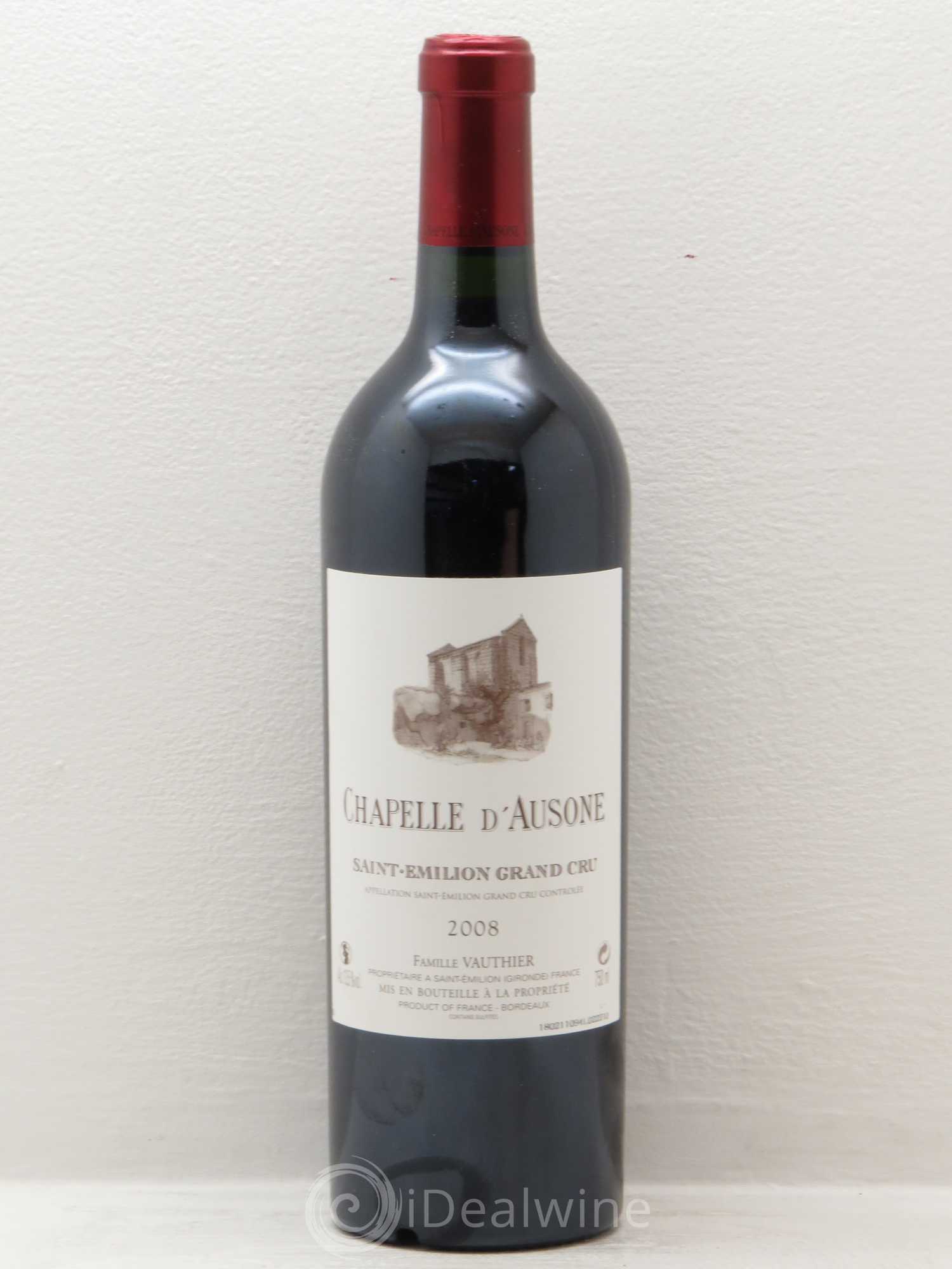 Chapelle d'Ausone Second Vin 2008 - Lot de 1 bouteille - 0