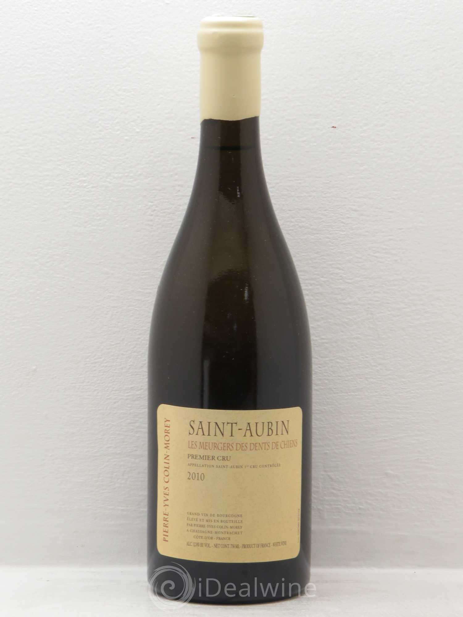 Saint-Aubin 1er Cru Les Meurgers des dents de Chiens Domaine Colin-Morey 2010 - Posten von 1 Flasche - 0