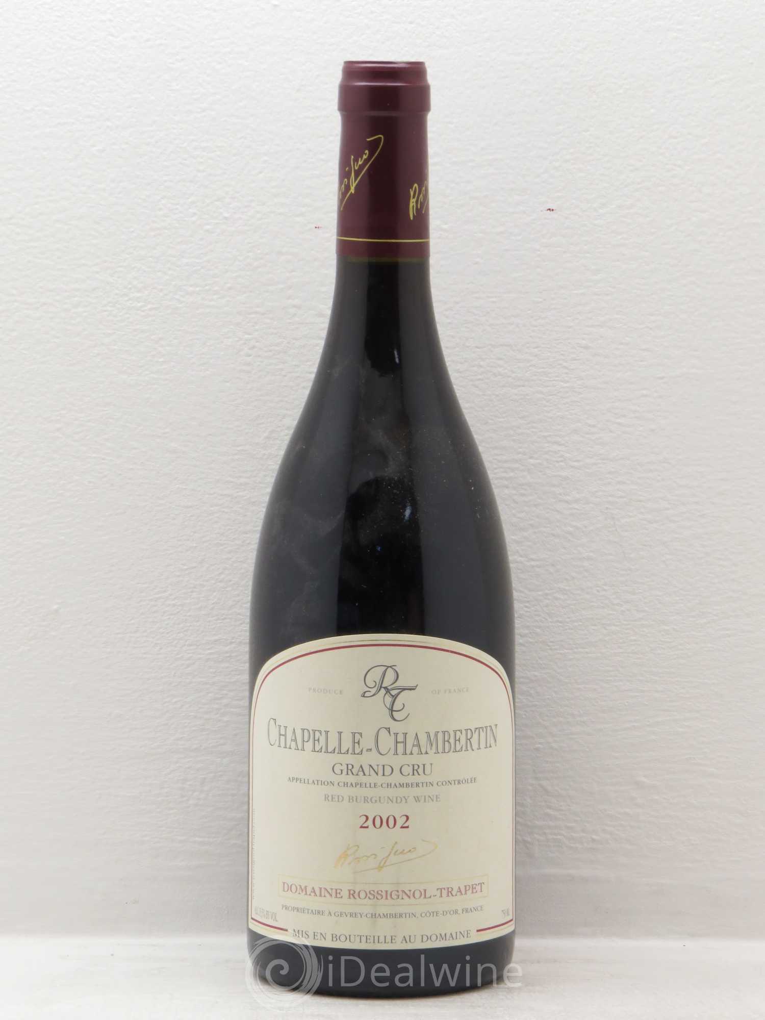 Chapelle-Chambertin Grand Cru Rossignol-Trapet (Domaine) 2002 - Lot de 1 bouteille - 0
