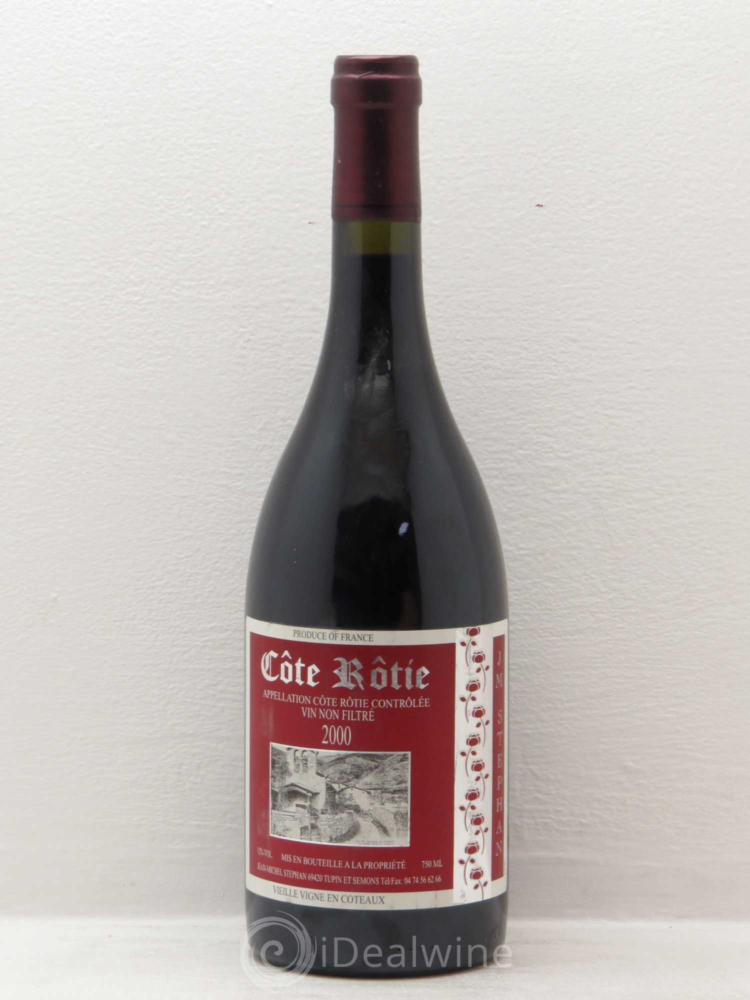 Côte-Rôtie Jean-Michel Stephan Vieilles Vignes en Coteaux 2000 - Posten von 1 Flasche - 0