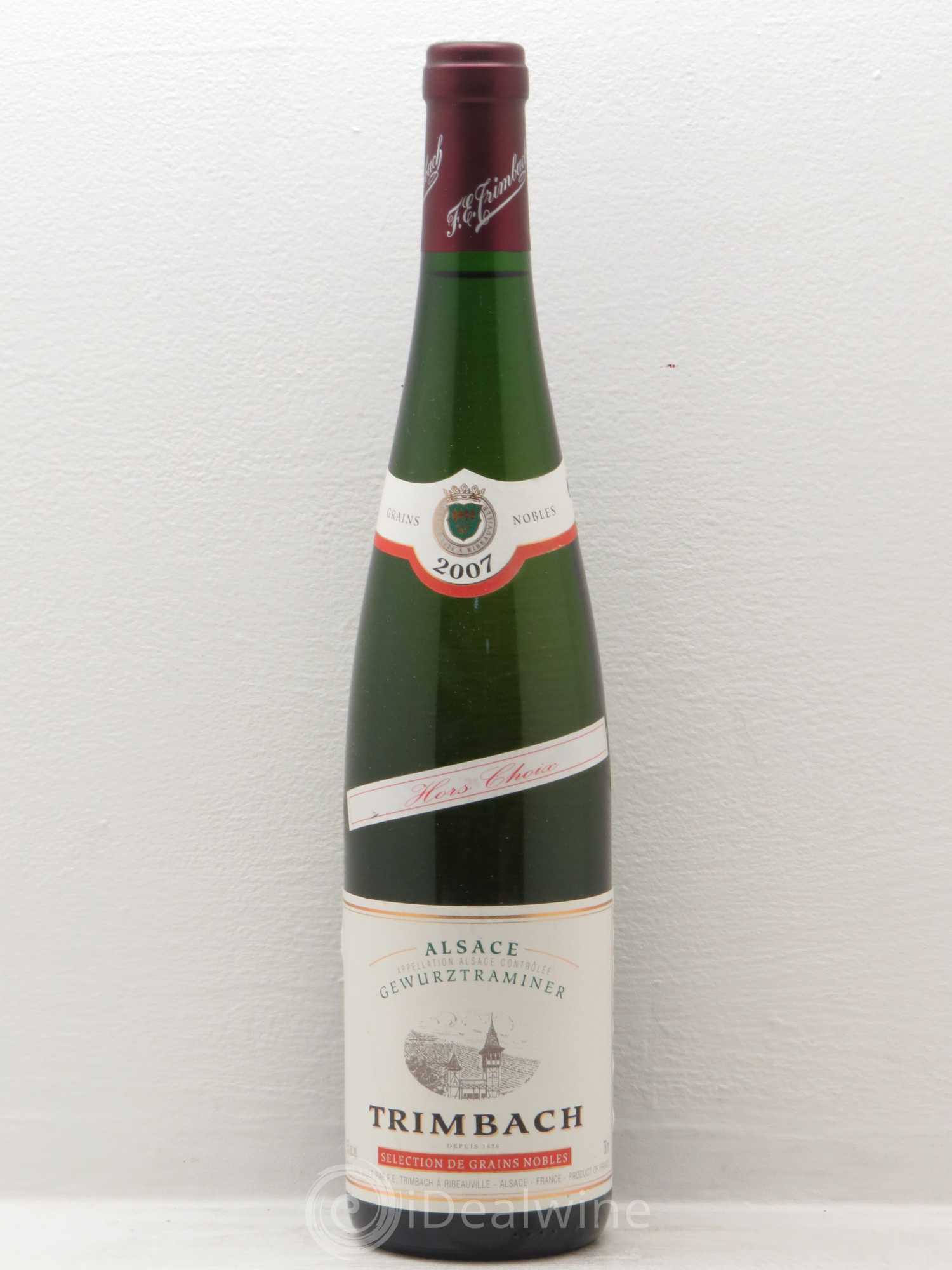 Gewurztraminer Sélection de Grains Nobles Hors Choix - Domaine Trimbach 2007 - Lotto di 1 bottiglia - 0
