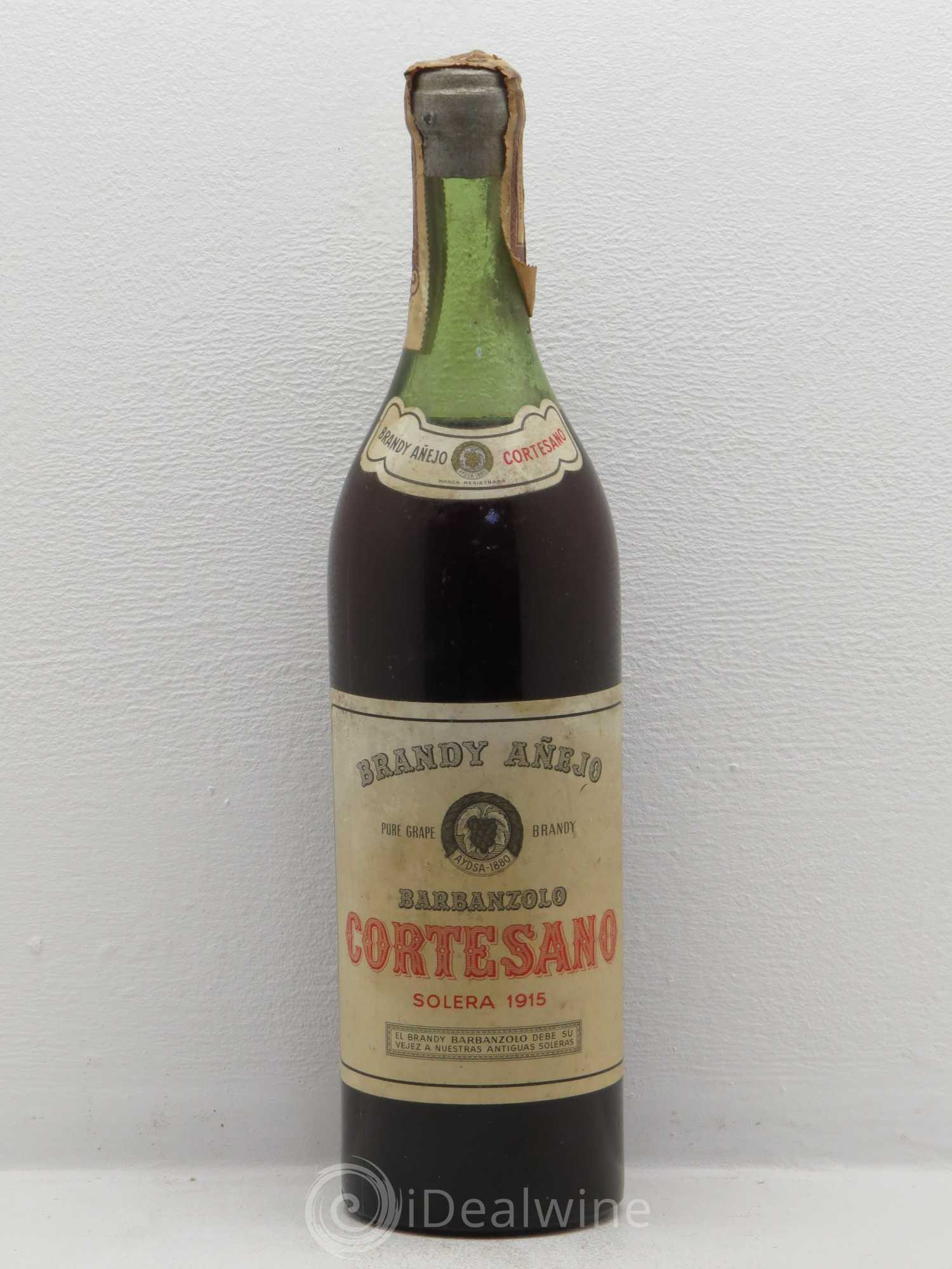 Espagne Brandy Anejo Barbanzolo Solera Cortesano 1915 - Posten von 1 Flasche - 0
