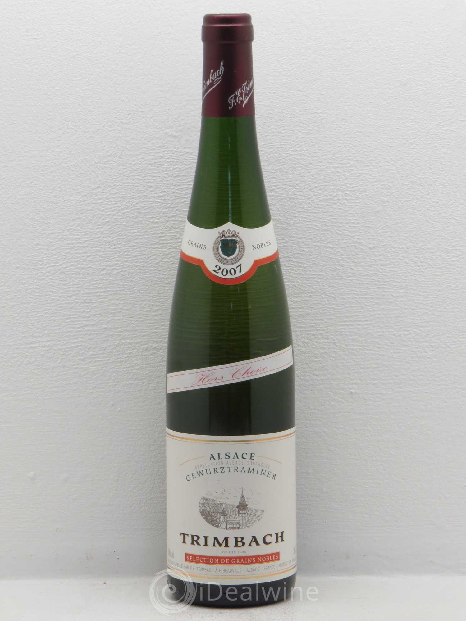 Alsace Gewurztraminer Sélection de Grains Nobles Trimbach (Domaine) Hors Choix 2007 - Lotto di 1 bottiglia - 0
