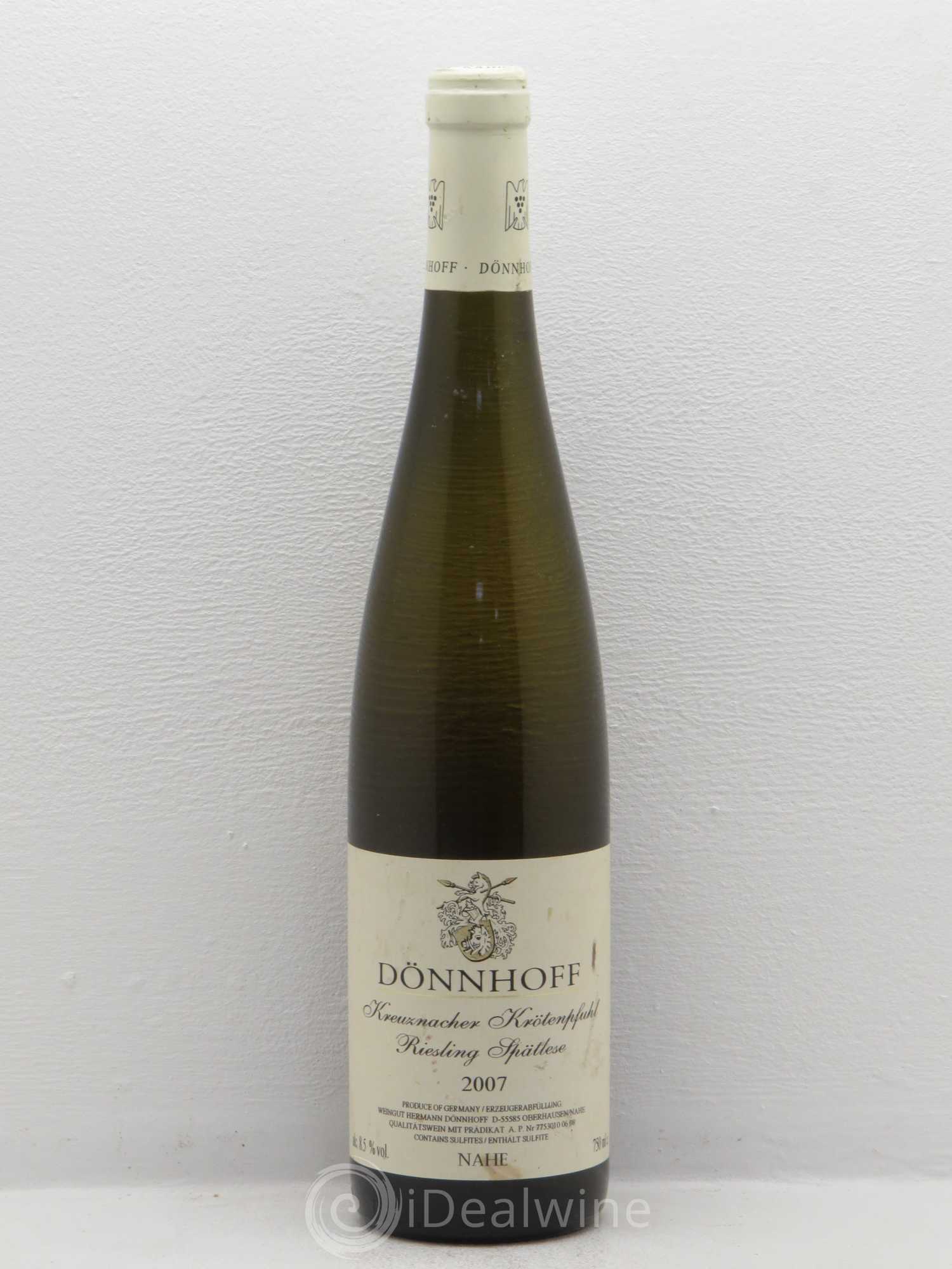 Riesling Spatlese Kreuznacher Krotenpfuhl Dönnhoff Nahe 2007 - Lotto di 1 bottiglia - 0