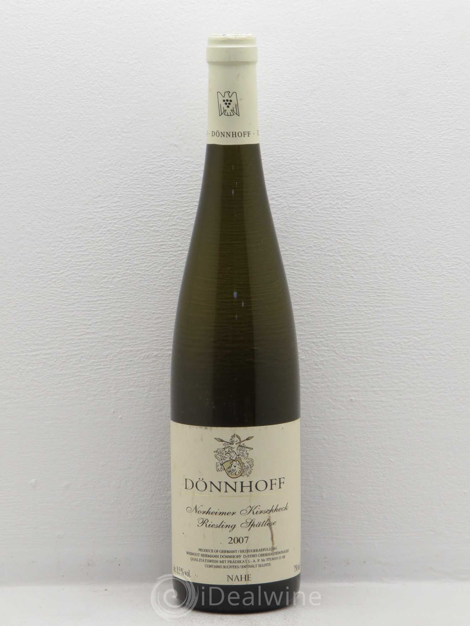 Riesling Spatlese Norheimer Kirschheck Dönnhoff Nahe 2007 - Lotto di 1 bottiglia - 0