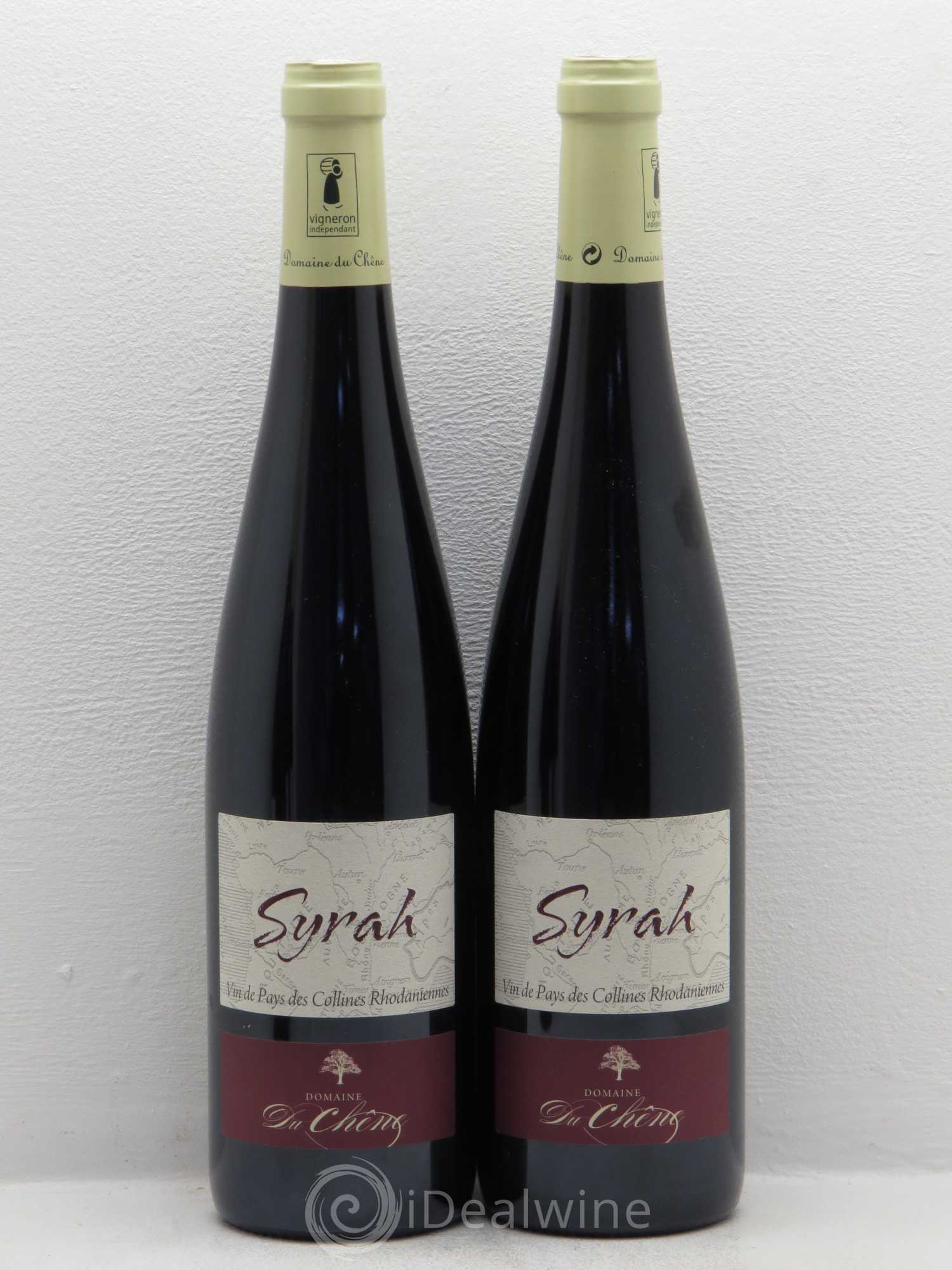 Rhône Vdp Des Collines Rhodaniennes Syrah Domaine Du Chêne 2015 - Lot de 4 bouteilles - 1