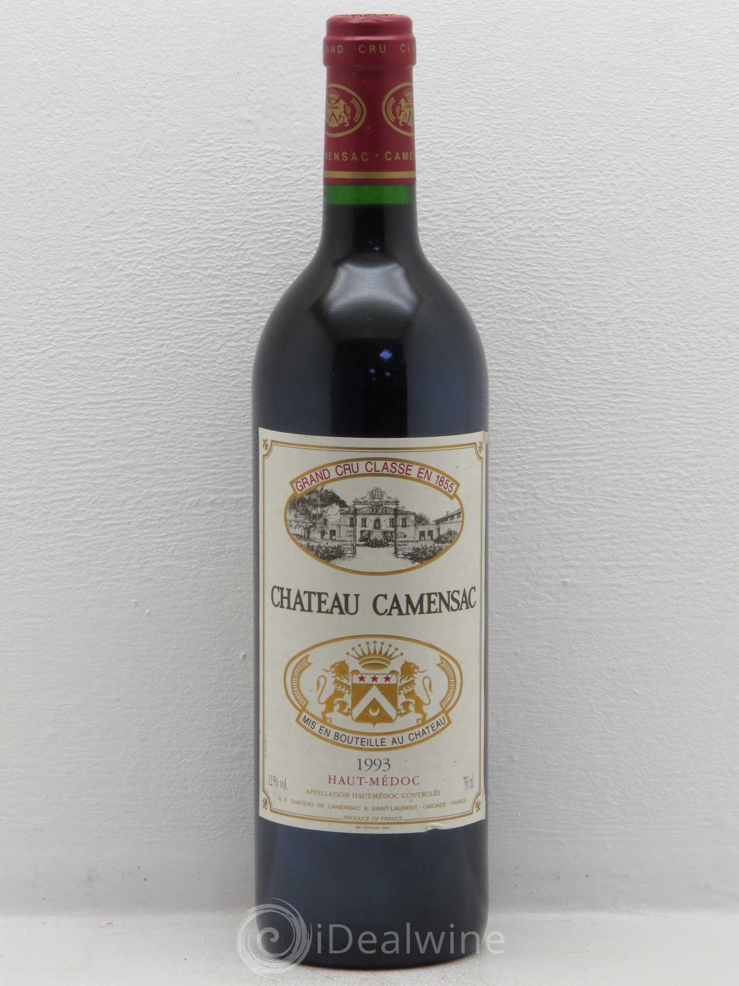 Château Camensac 5ème Grand Cru Classé 1993 - Lot de 1 bouteille - 0