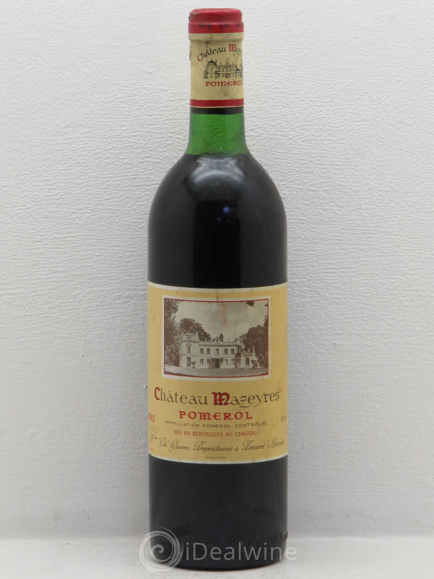 Château Mazeyres 1982 - Lot de 1 bouteille - 0