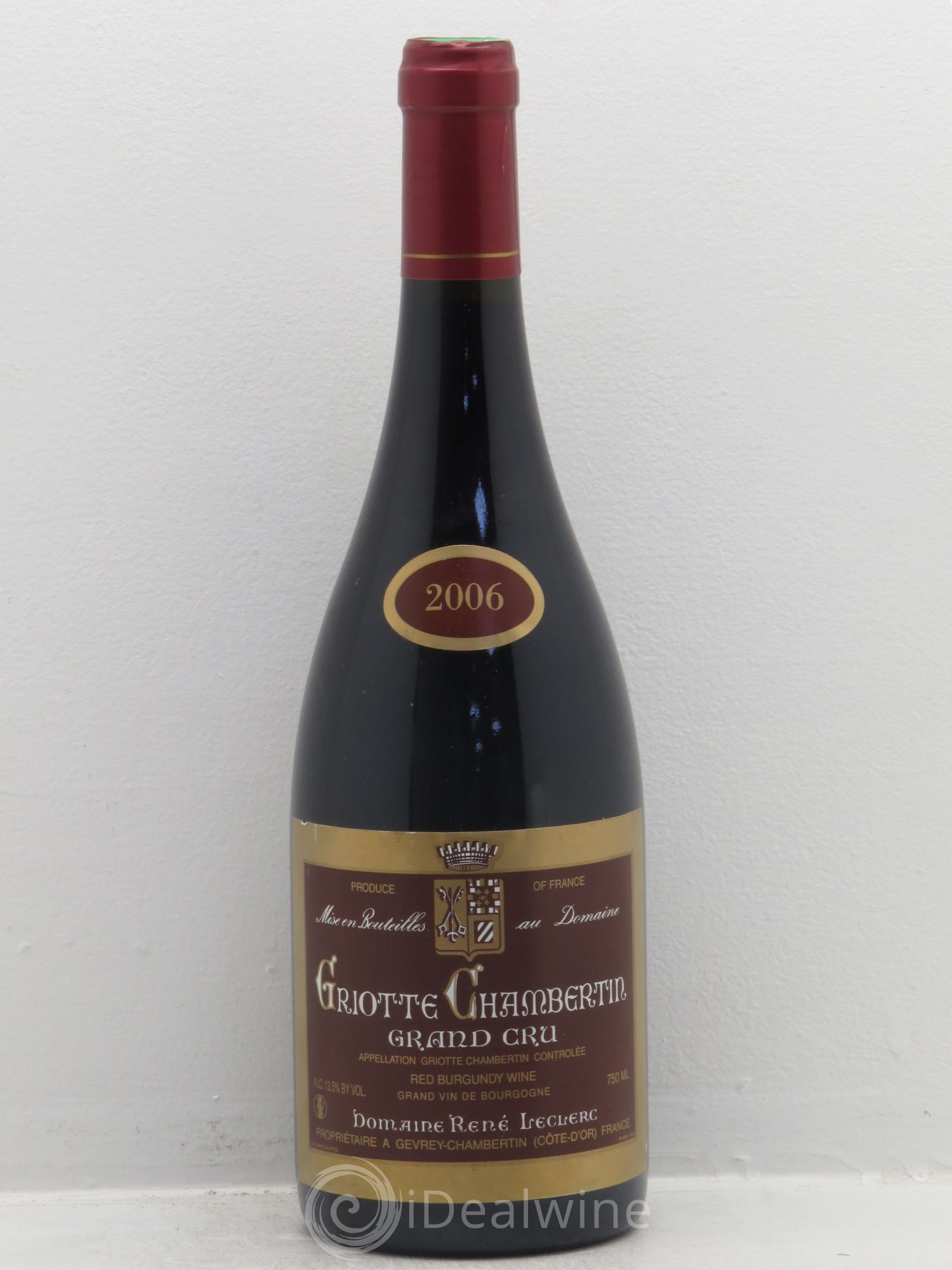Griotte-Chambertin Grand Cru domaine Leclerc 2006 - Posten von 1 Flasche - 0