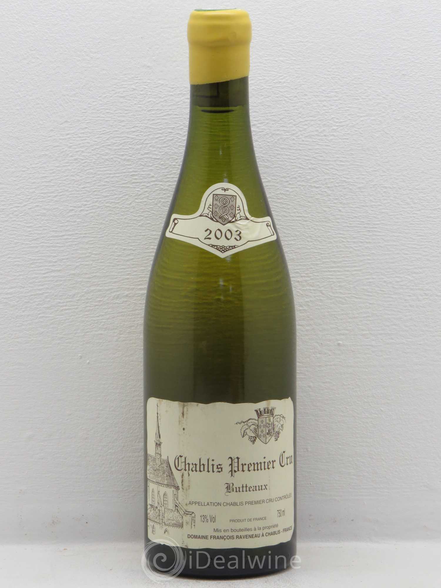 Chablis 1er Cru Butteaux Raveneau (Domaine) 2003 - Lot de 1 bouteille - 0