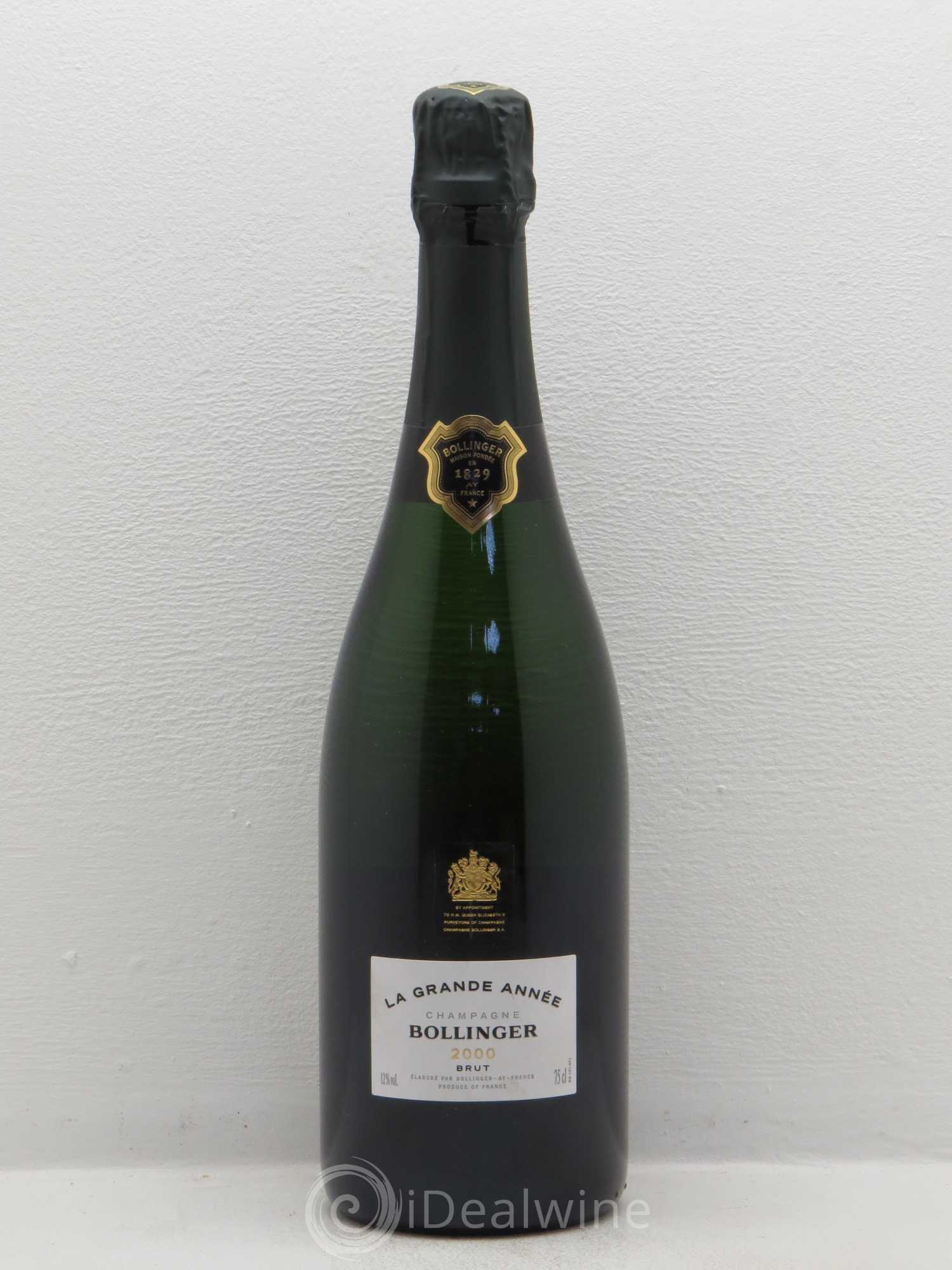 La Grande Année Brut Bollinger 2000 - Lot de 1 bouteille - 0