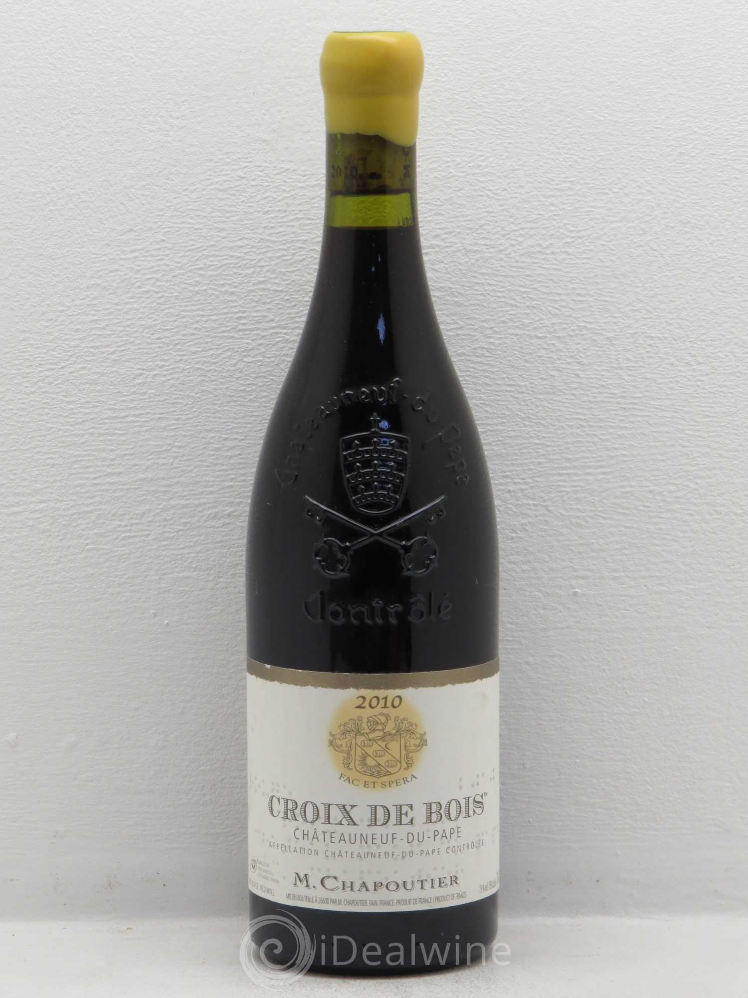 Châteauneuf-du-Pape Croix de Bois Chapoutier 2010 - Lot de 1 bouteille - 0