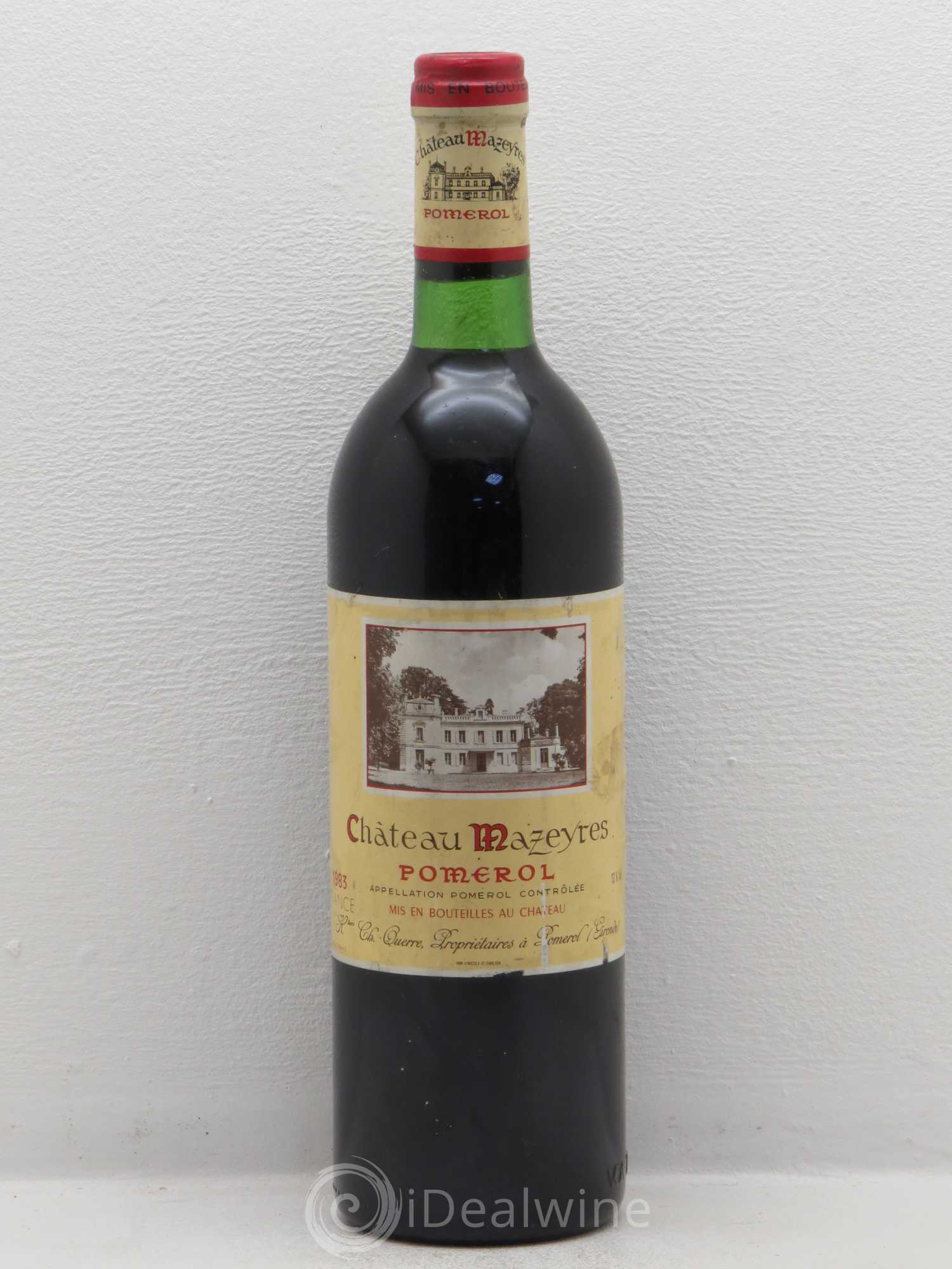 Château Mazeyres 1983 - Lot de 1 bouteille - 0