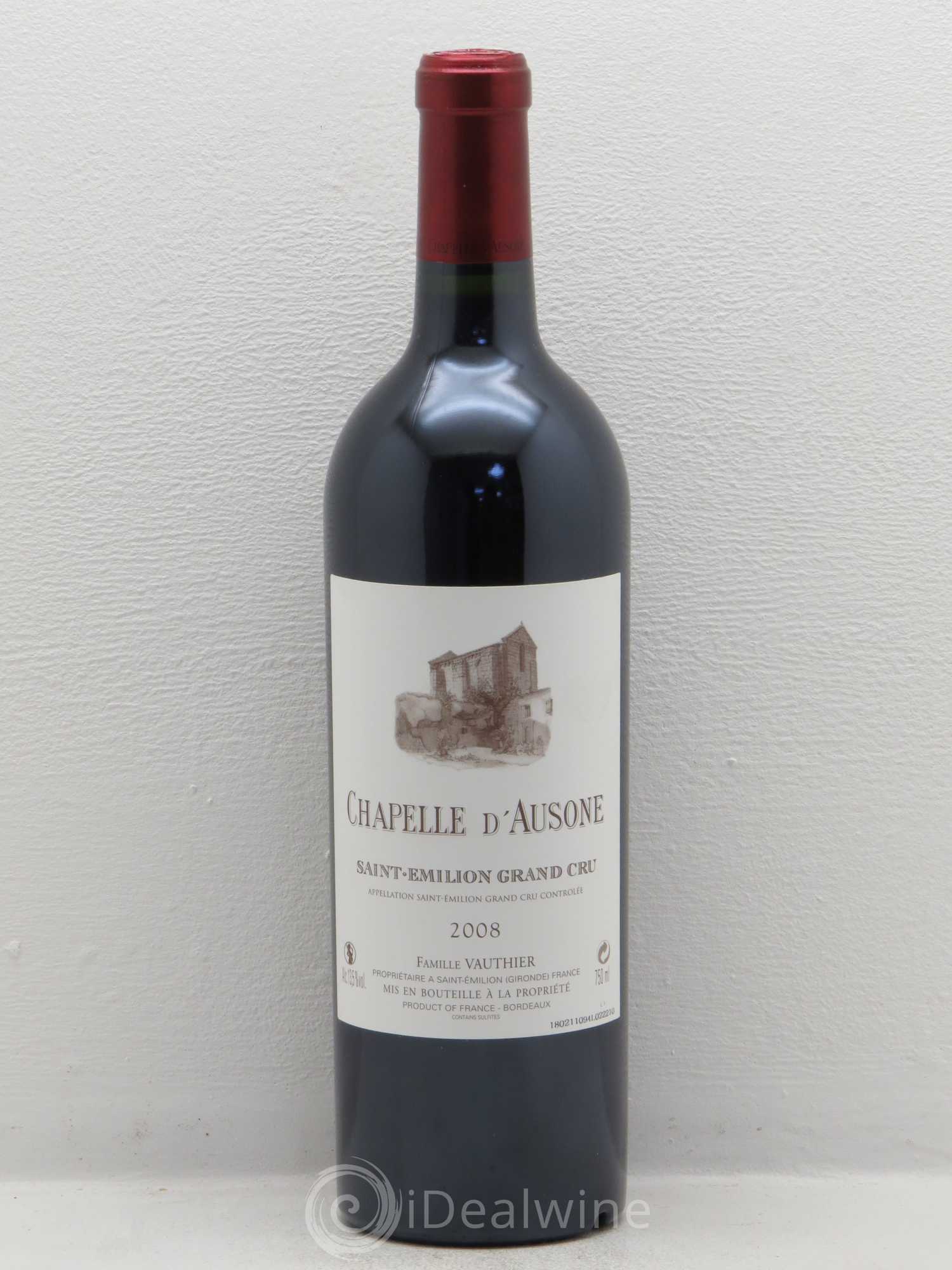 Chapelle d'Ausone Second Vin Saint Emilion Grand Cru 2008 - Posten von 1 Flasche - 0