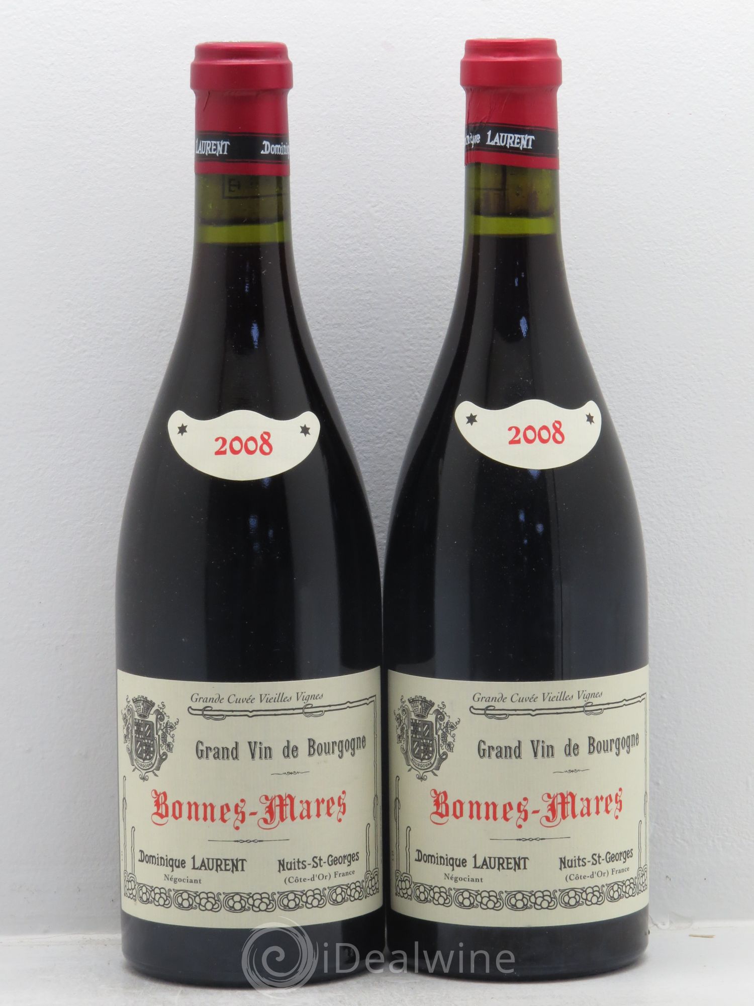 Bonnes-Mares Grand Cru Dominique Laurent 2008 - Lot de 2 bouteilles - 0