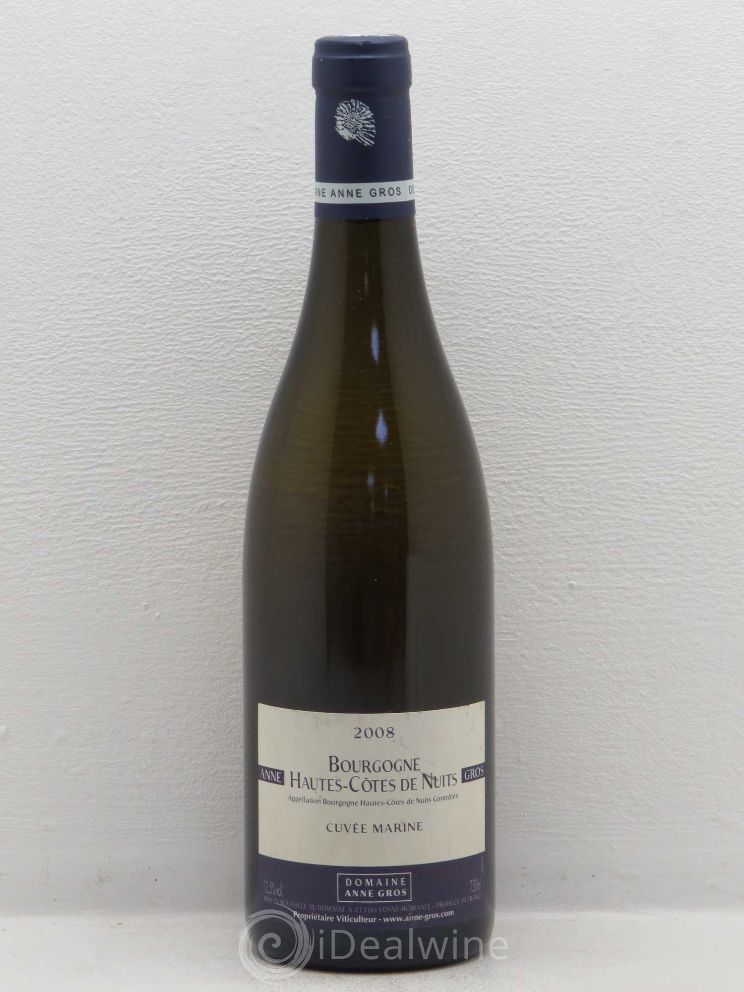 Hautes-Côtes de Nuits Cuvée Marine Anne Gros 2008 - Lot de 1 bouteille - 0