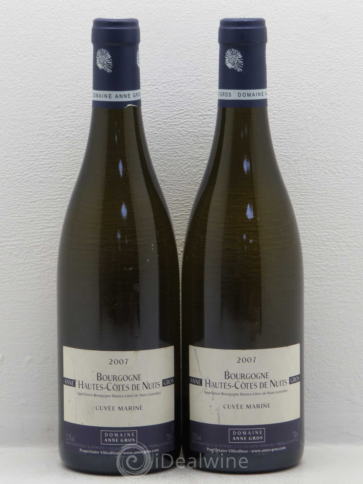 Hautes-Côtes de Nuits Cuvée Marine Anne Gros 2007 - Lot de 2 bouteilles - 0