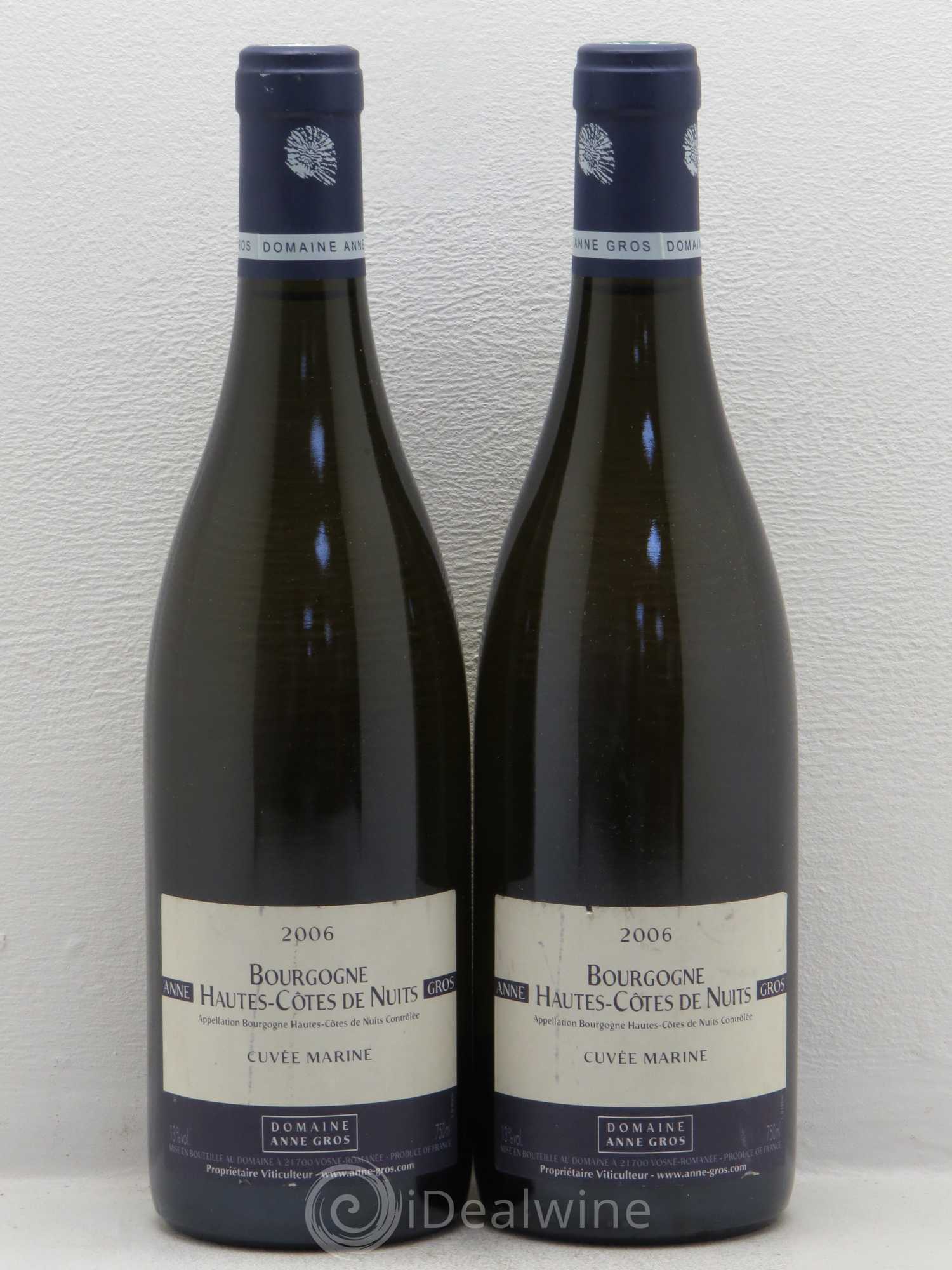 Hautes-Côtes de Nuits Cuvée Marine Anne Gros 2006 - Lot de 2 bouteilles - 0