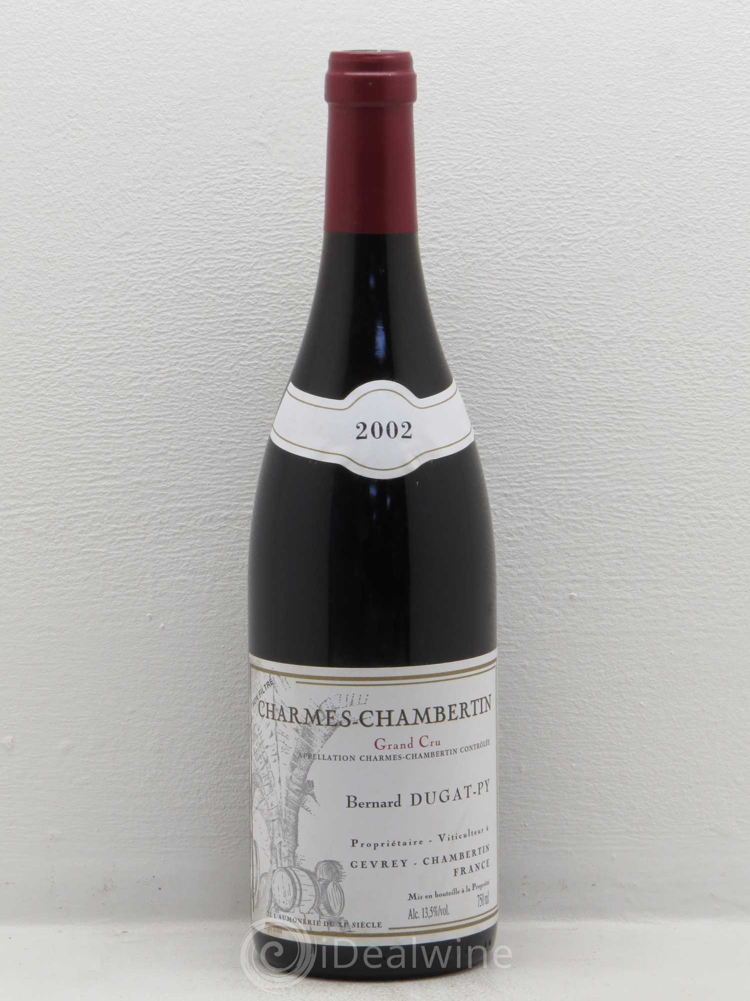 Charmes-Chambertin Grand Cru Dugat-Py 2002 - Lot de 1 bouteille - 0