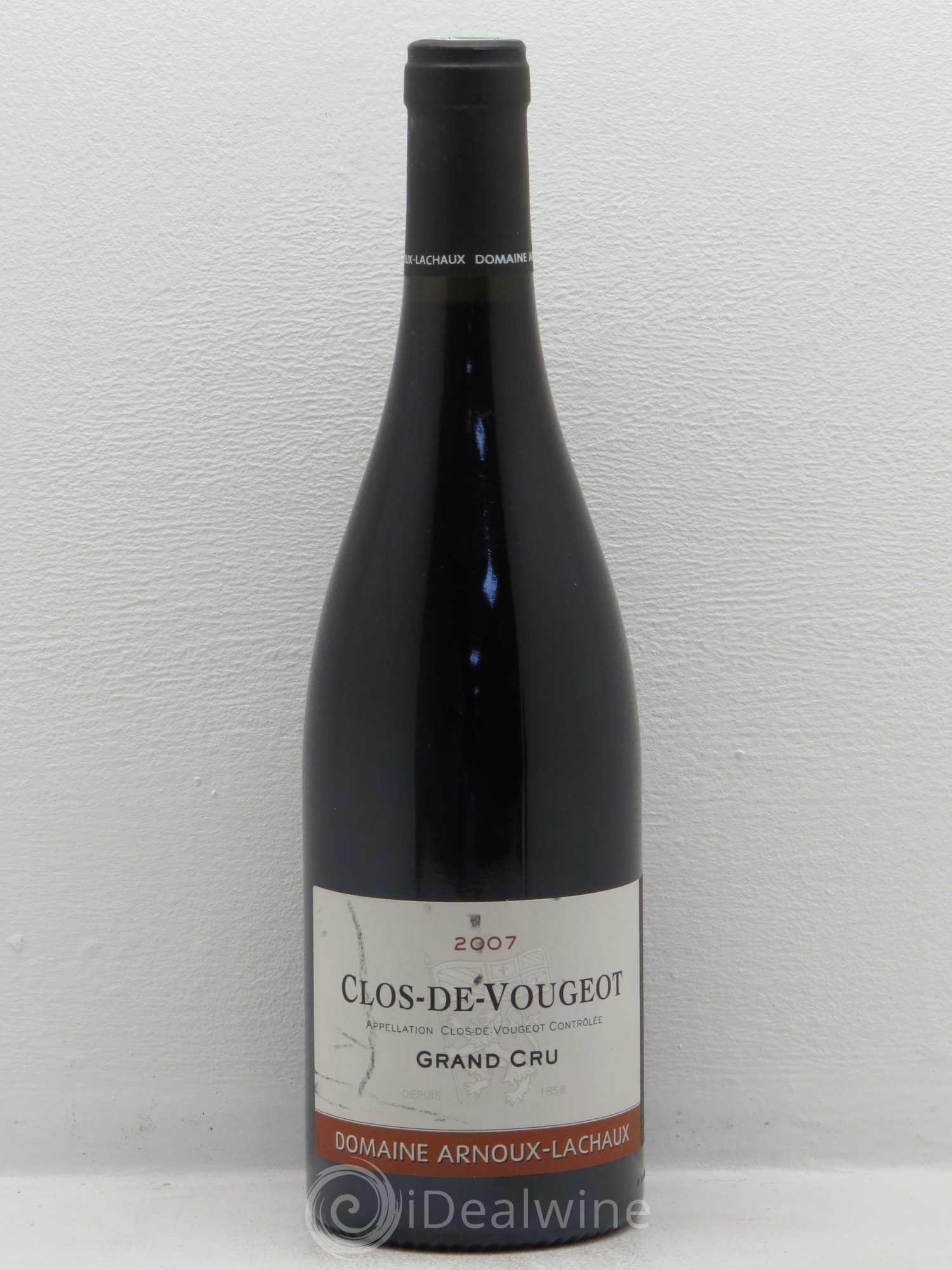 Clos de Vougeot Grand Cru Arnoux-Lachaux (Domaine) 2007 - Lot de 1 bouteille - 0